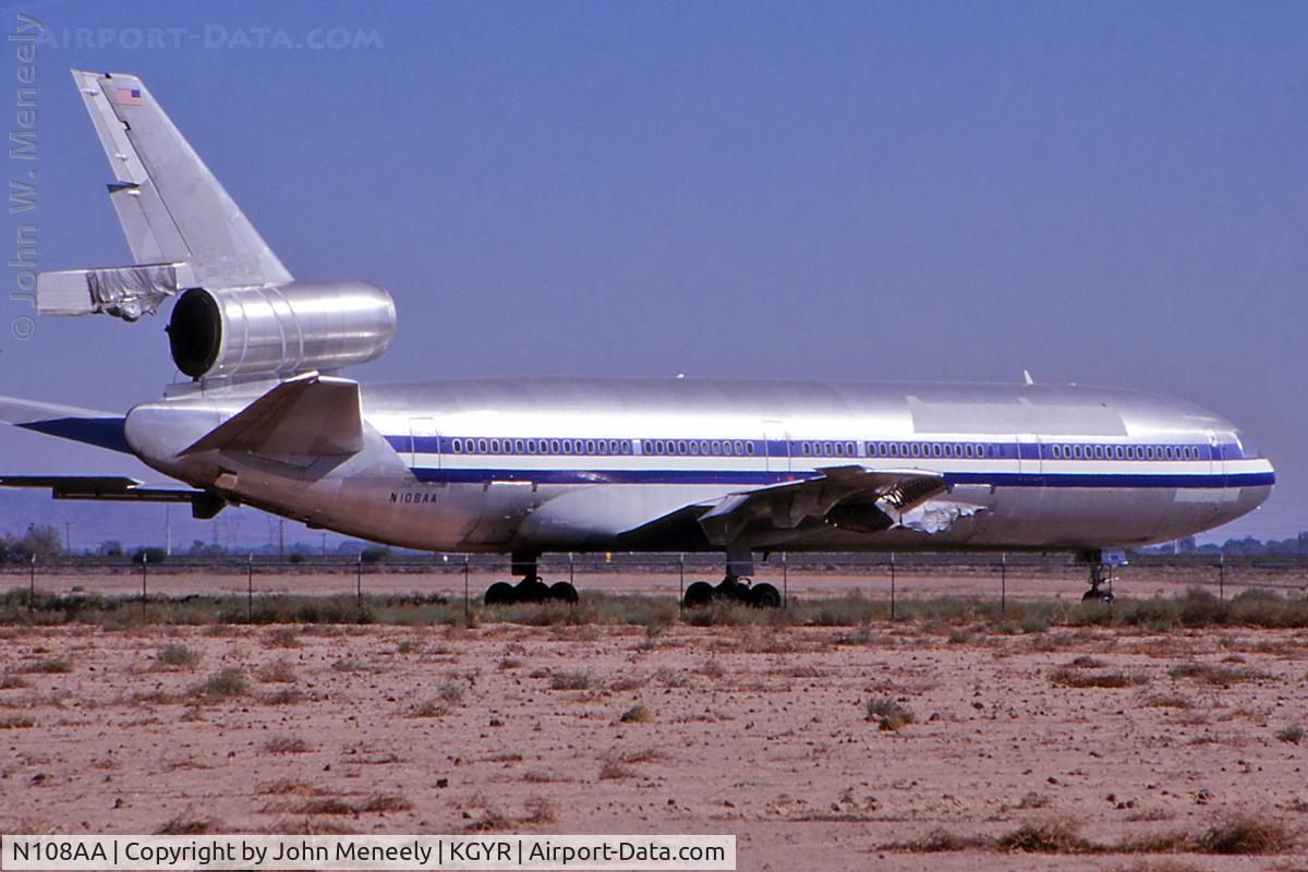 N108AA, 1972 McDonnell Douglas DC-10-10 C/N 46508, Nov. 1998 - Goodyear, AZ was the final resting place for this DC-10.