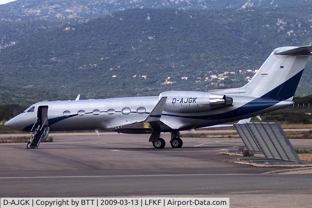 D-AJGK, Gulfstream Aerospace Gulfstream IV-SP C/N 1459, Figari, south Corsica