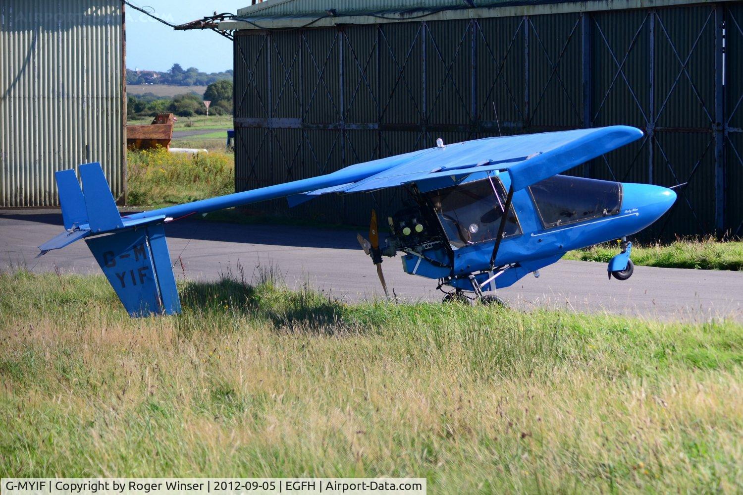 G-MYIF, 1993 CFM Shadow Series CD C/N 217, Visiting Shadow microlight 'Baby Blue'.