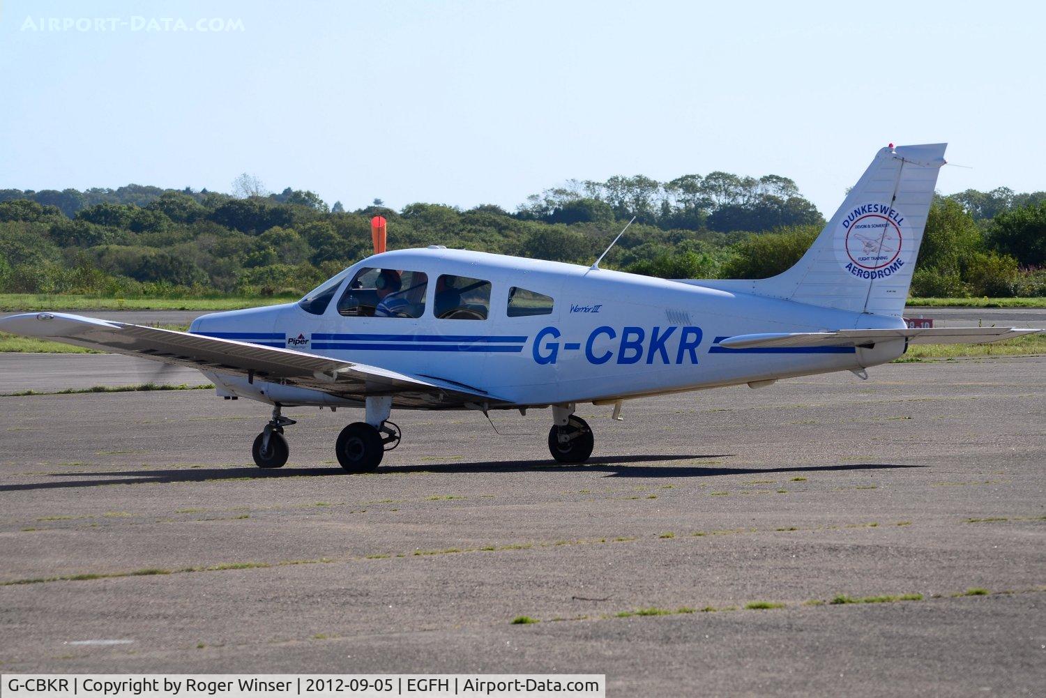 G-CBKR, 2002 Piper PA-28-161 Warrior III C/N 2842143, Visiting Cherokee Warrior III. Previously registered N5334N.