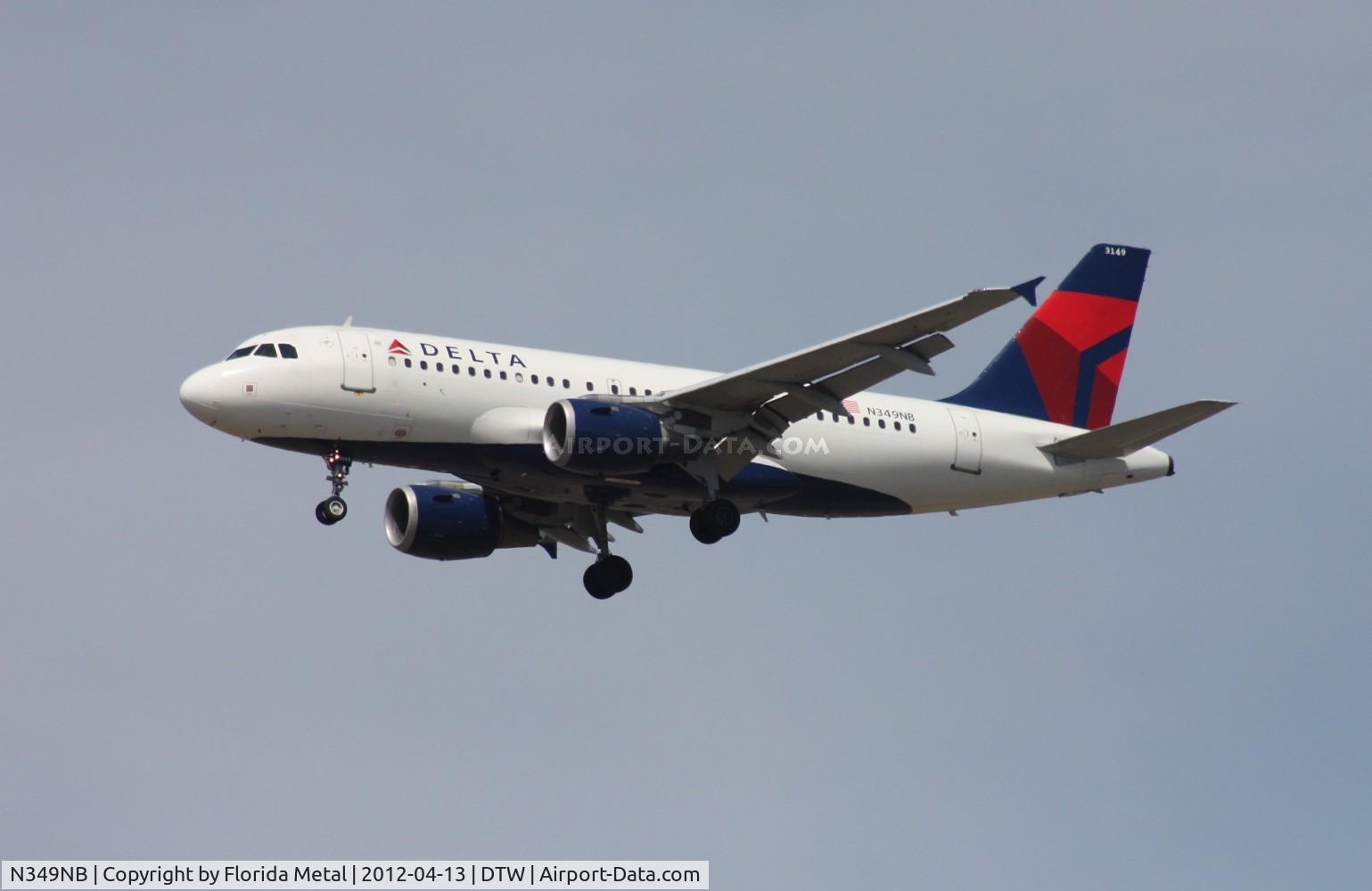 N349NB, 2002 Airbus A319-114 C/N 1815, Delta A319