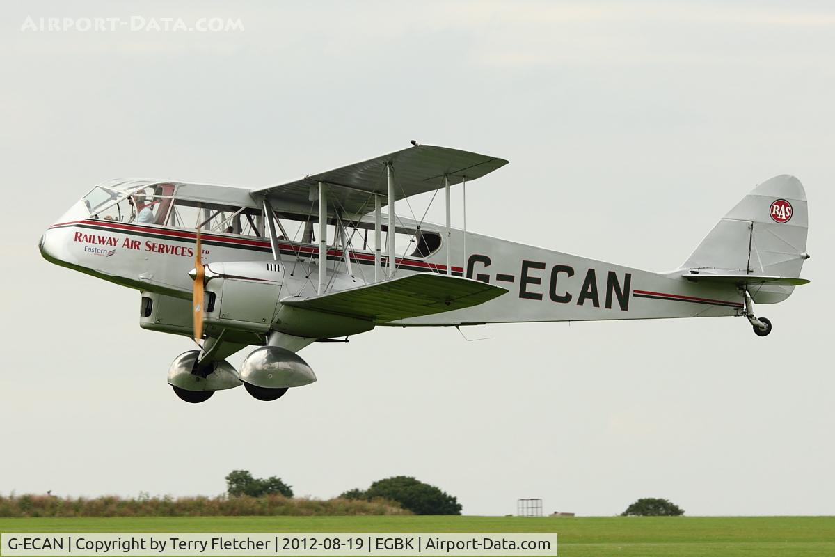 G-ECAN, 1943 De Havilland Australia DH-84 Dragon 3 C/N DHA2048, 1943 De Havilland DH-84 Dragon, c/n: 2048 at 2012 Sywell Airshow