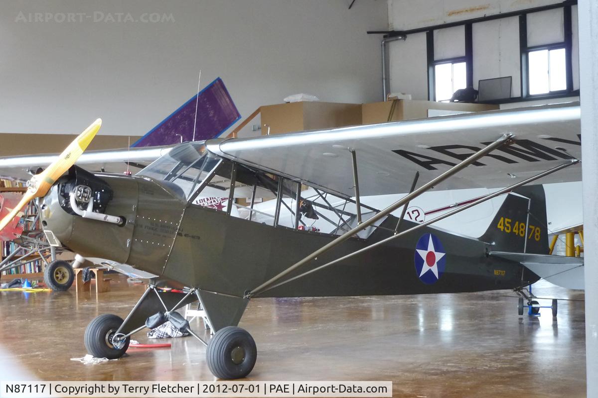 N87117, 1943 Piper L-4J Grasshopper (J3C-65D) C/N 13452, 1943 Piper L-4J, c/n: 13452