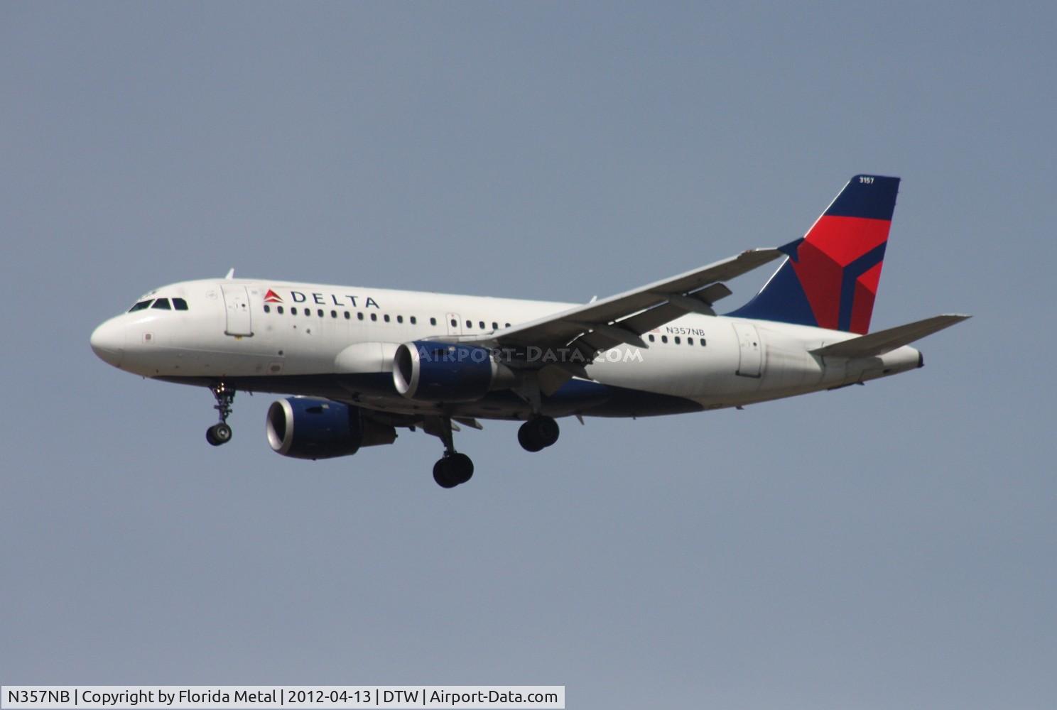 N357NB, 2002 Airbus A319-114 C/N 1875, Delta A319