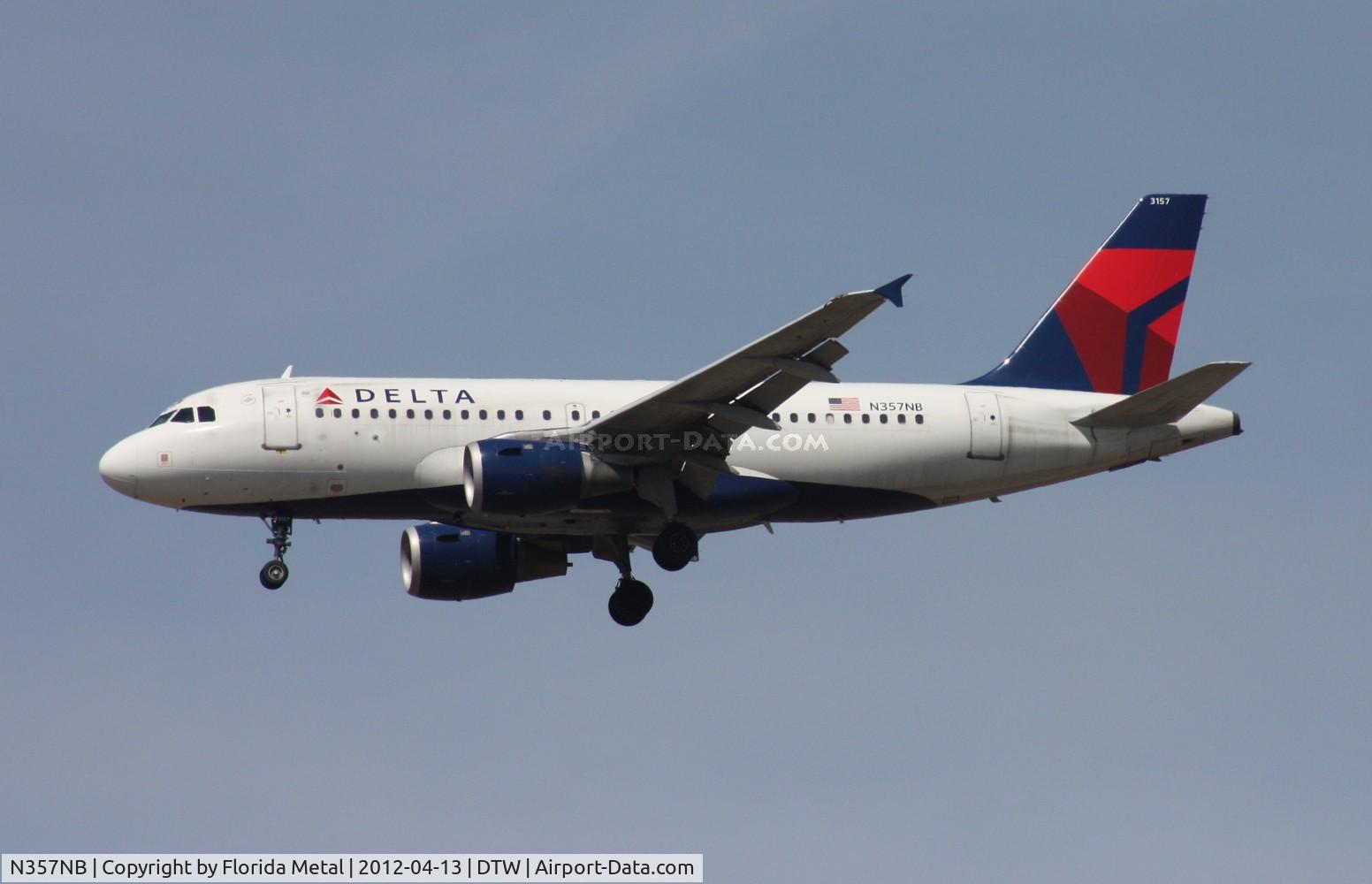 N357NB, 2002 Airbus A319-114 C/N 1875, Delta A319