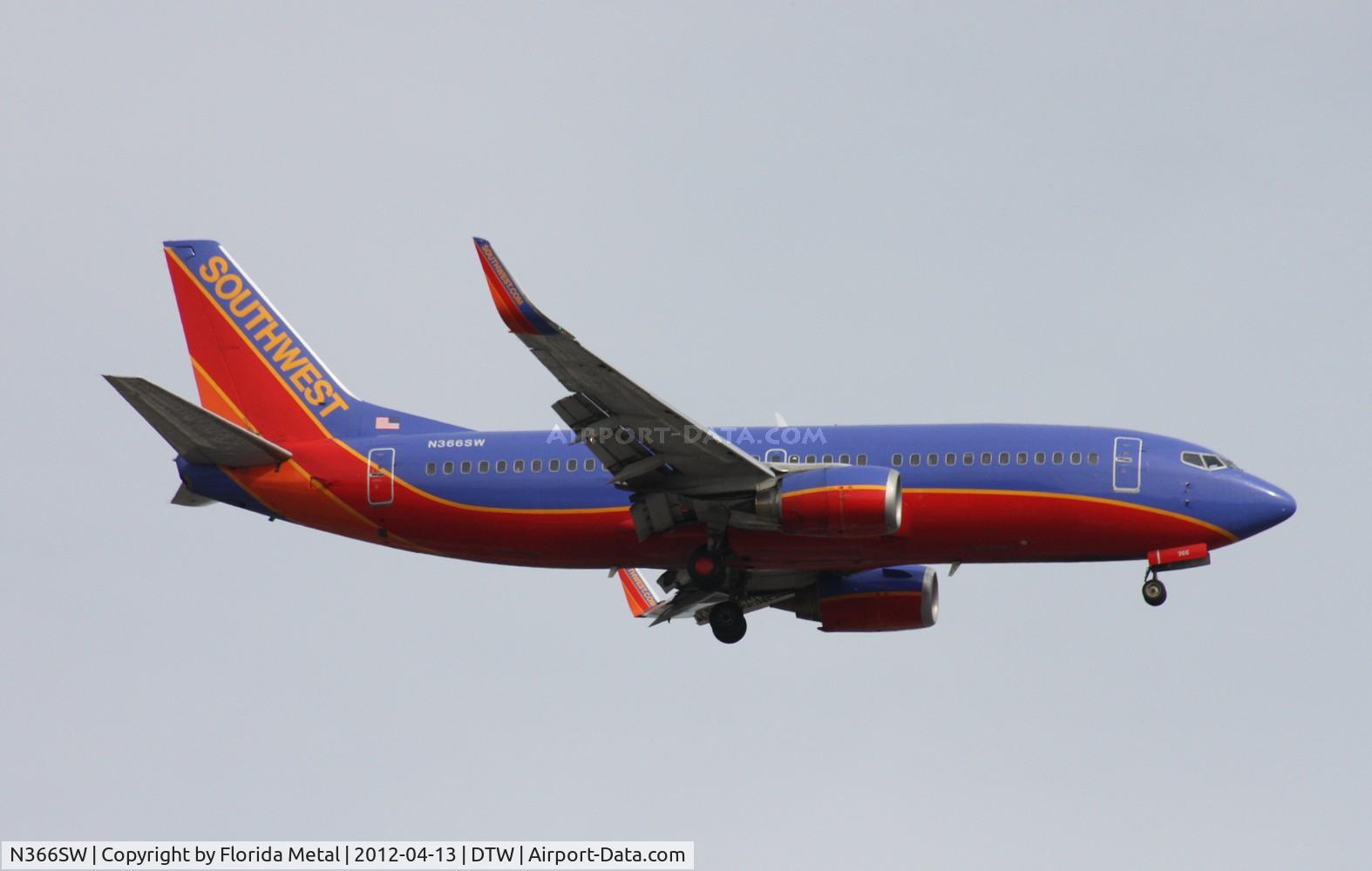 N366SW, 1993 Boeing 737-3H4 C/N 26577, Southwest 737