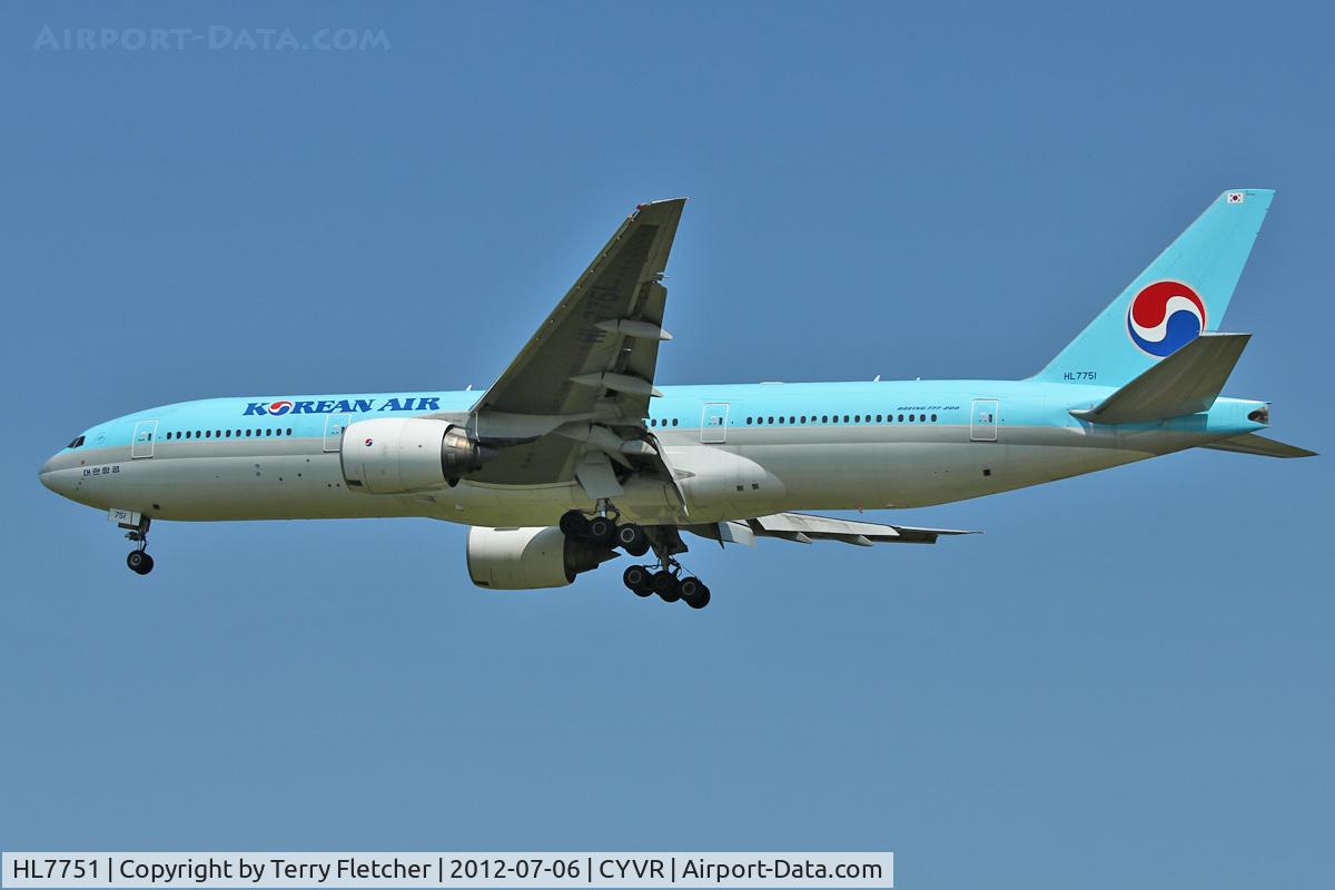 HL7751, 2007 Boeing 777-2B5/ER C/N 34210, Korean Air 2007 Boeing 777-2B5(ER), c/n: 34210