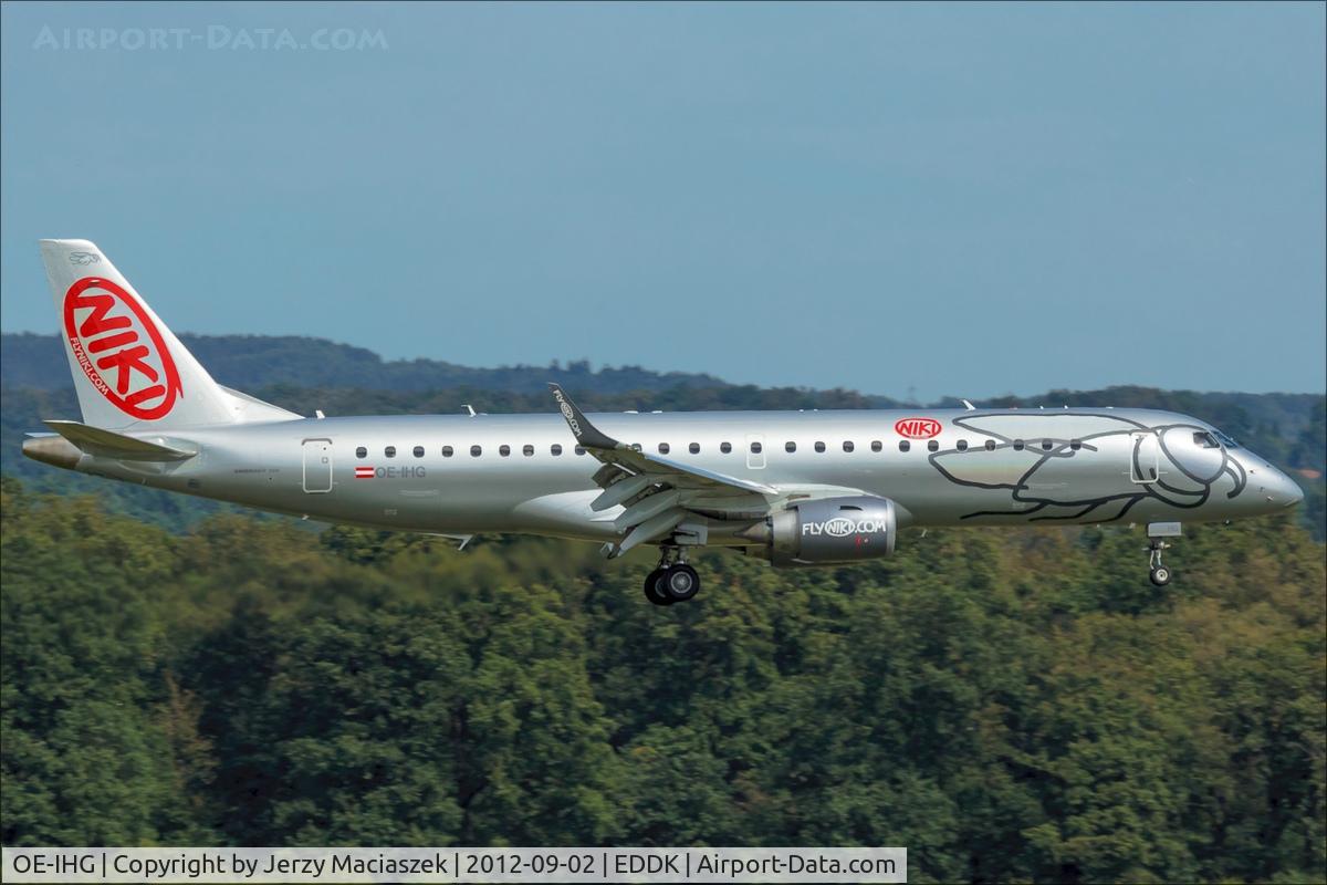 OE-IHG, 2011 Embraer 190LR (ERJ-190-100LR) C/N 19000435, Embraer ERJ 190-100LR