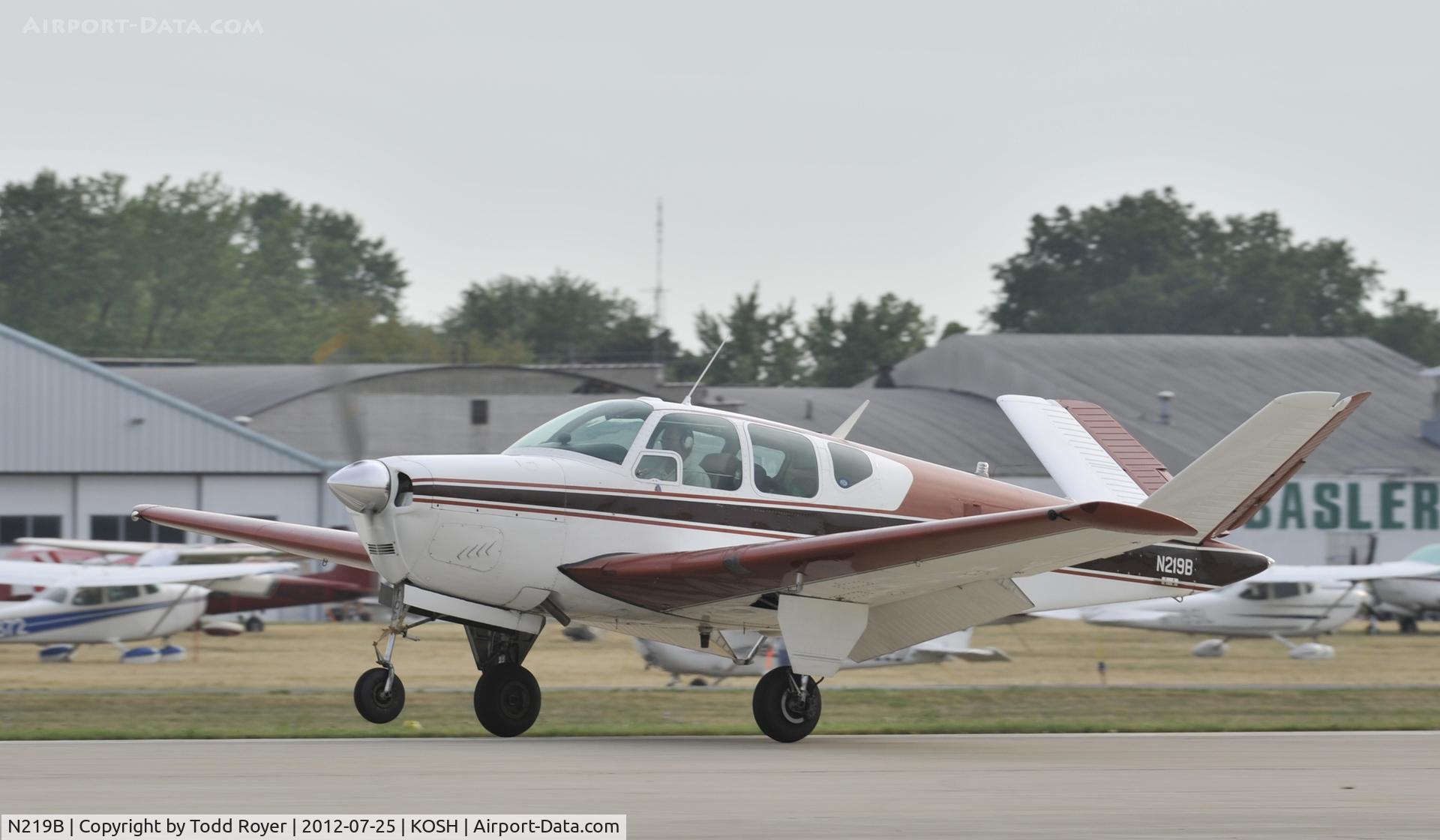 N219B, 1956 Beech G35 Bonanza C/N D-4522, Airventure 2012