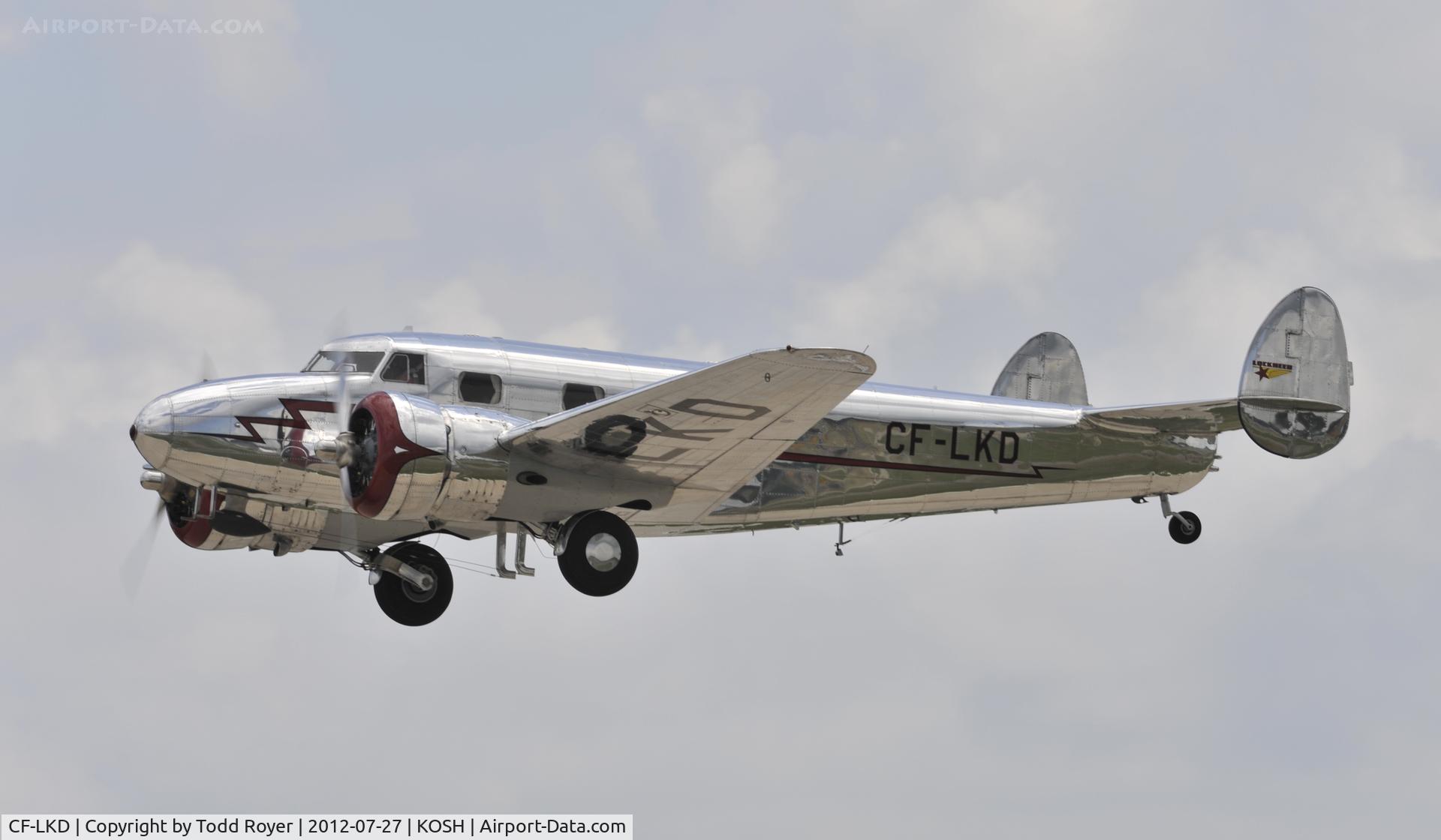 CF-LKD, 1937 Lockheed 12A Electra Junior C/N 1222, Departing Airventure 2012