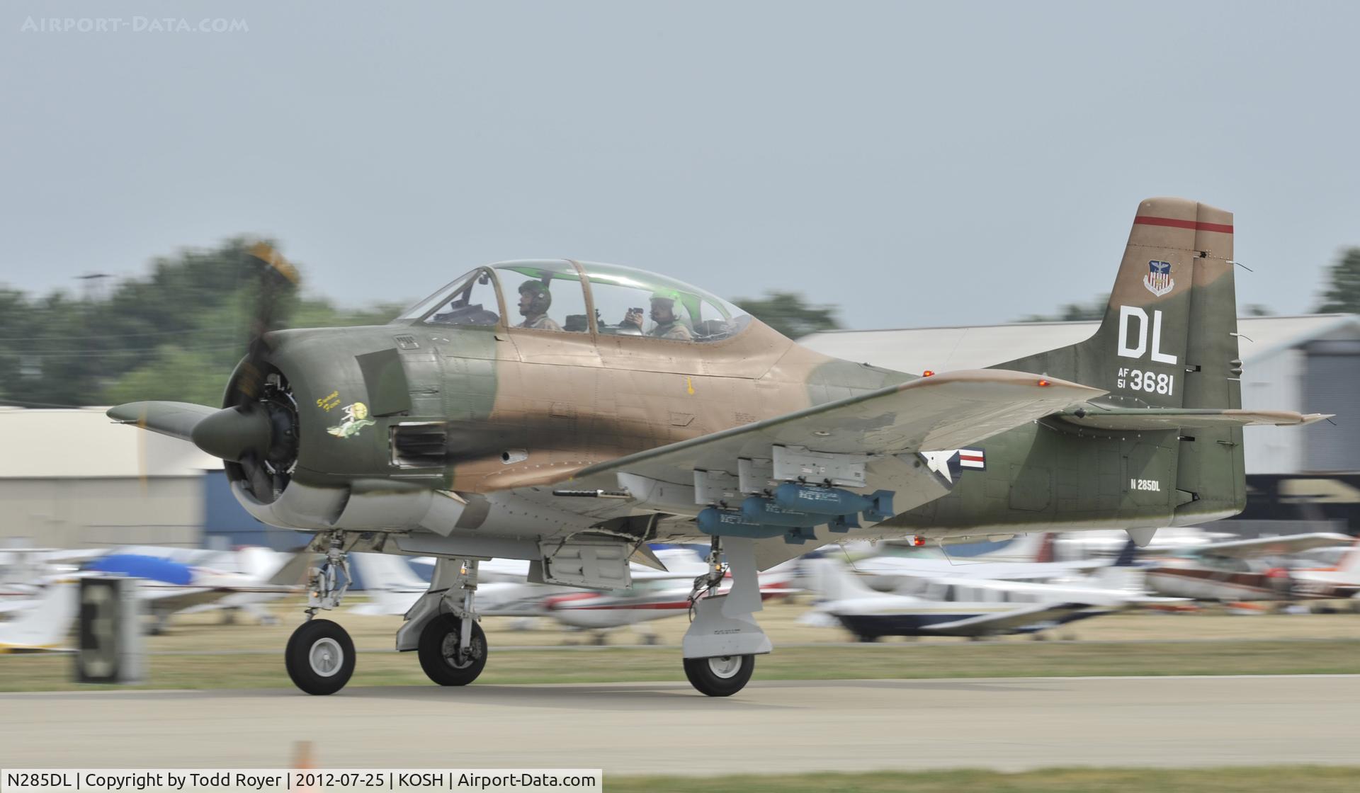 N285DL, 1951 North American T-28D Trojan C/N 174-219 (51-3681), Airventure 2012