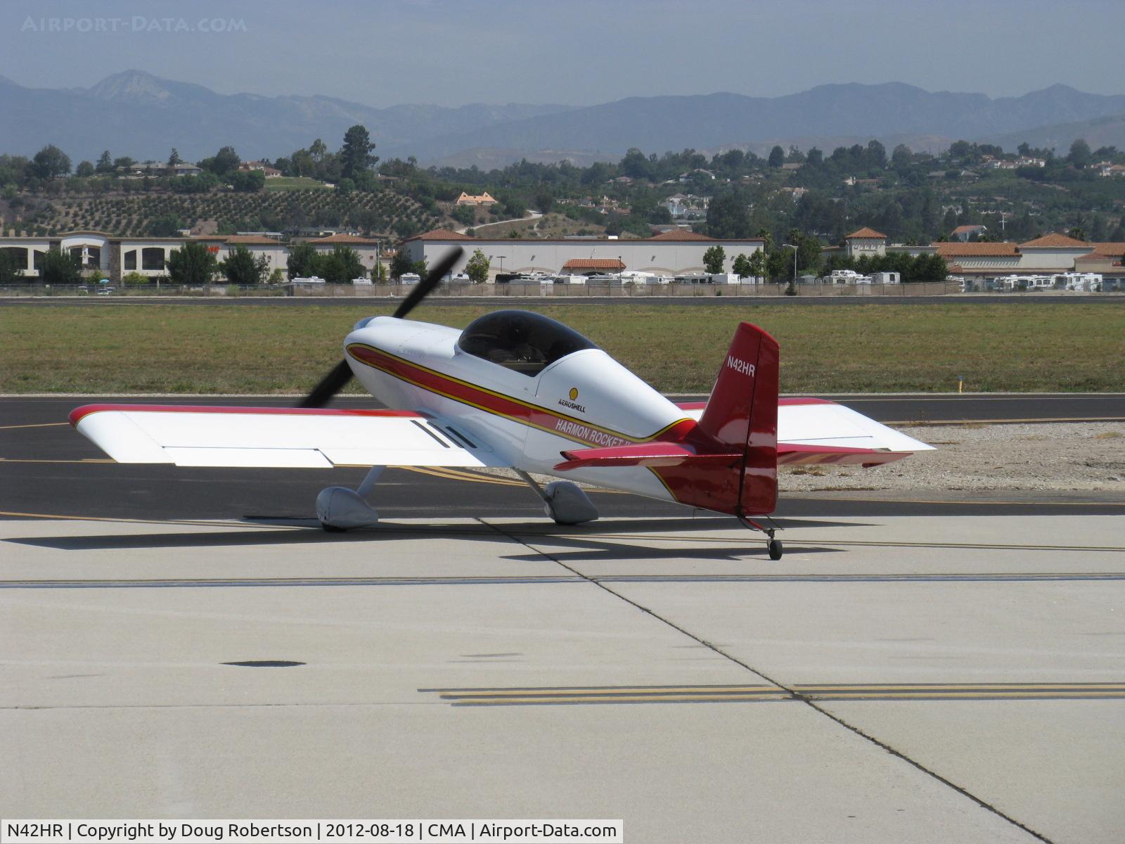 N42HR, 1992 Harmon Rocket II C/N 007, 1992 Harmon HARMON ROCKET II, Lycoming O-540 250 Hp, taxi