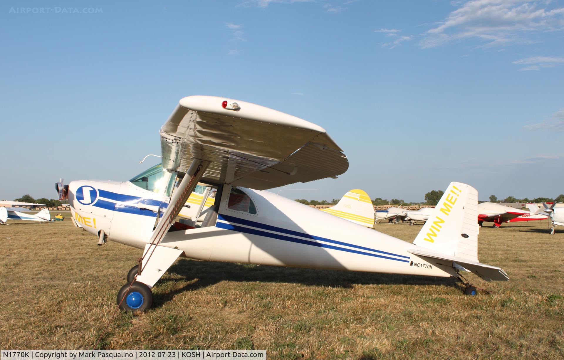 N1770K, 1946 Luscombe 8E Silvaire C/N 4497, Luscombe 8E