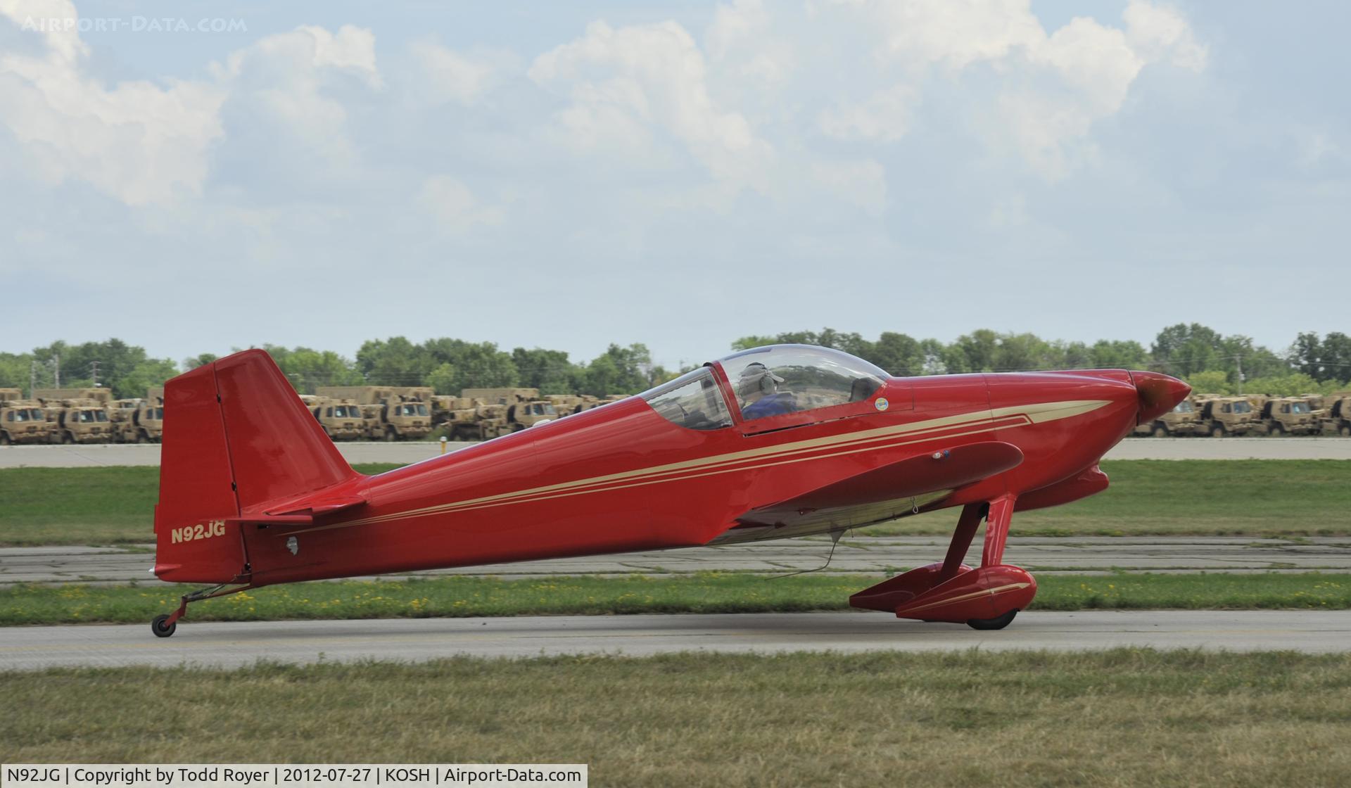 N92JG, 1992 Vans RV-6 C/N 20055, Airventure 2012