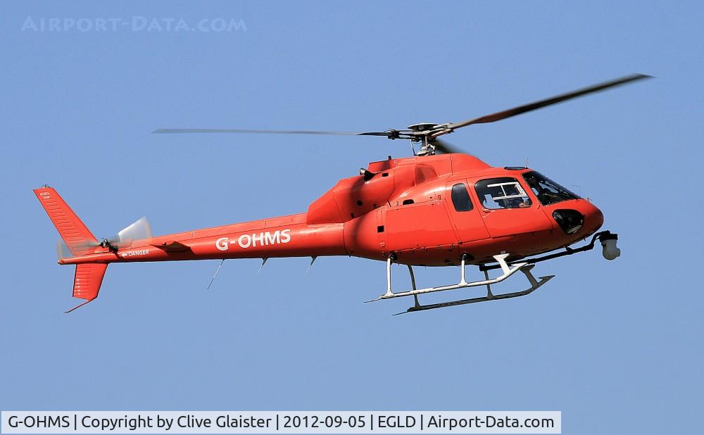 G-OHMS, 1982 Aérospatiale AS-355F-1 Twin Ecureuil C/N 5194, Ex: N367E > G-OHMS - Originally owned to, South Western Electricity plc in June 1990 and currently with, HFS (Aviation) Ltd since June 2012.