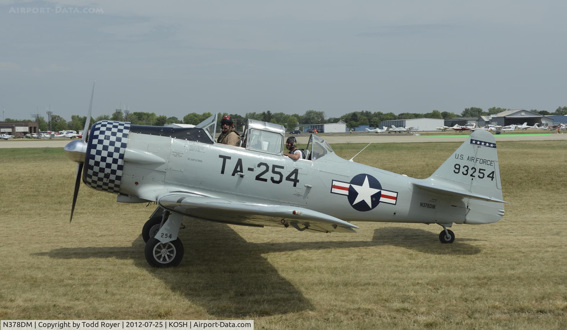 N378DM, 1949 North American T-6G Texan C/N 168-358, Airventure 2012