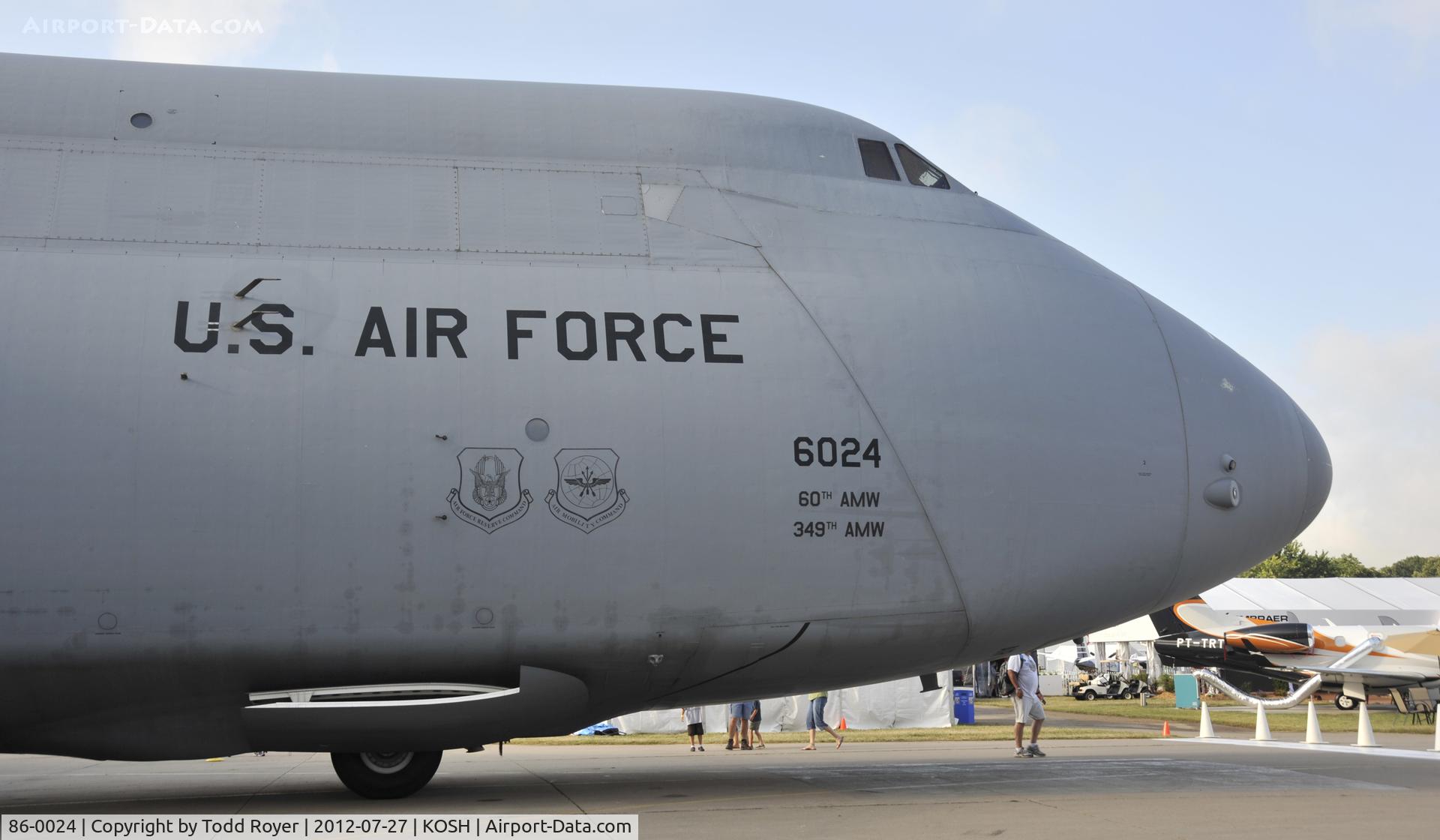 86-0024, 1986 Lockheed C-5B Galaxy C/N 500-0110, Airvenutre 2012