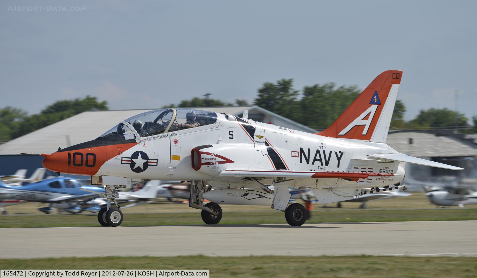 165472, Boeing T-45C Goshawk C/N C029, Departing Airventure 2012