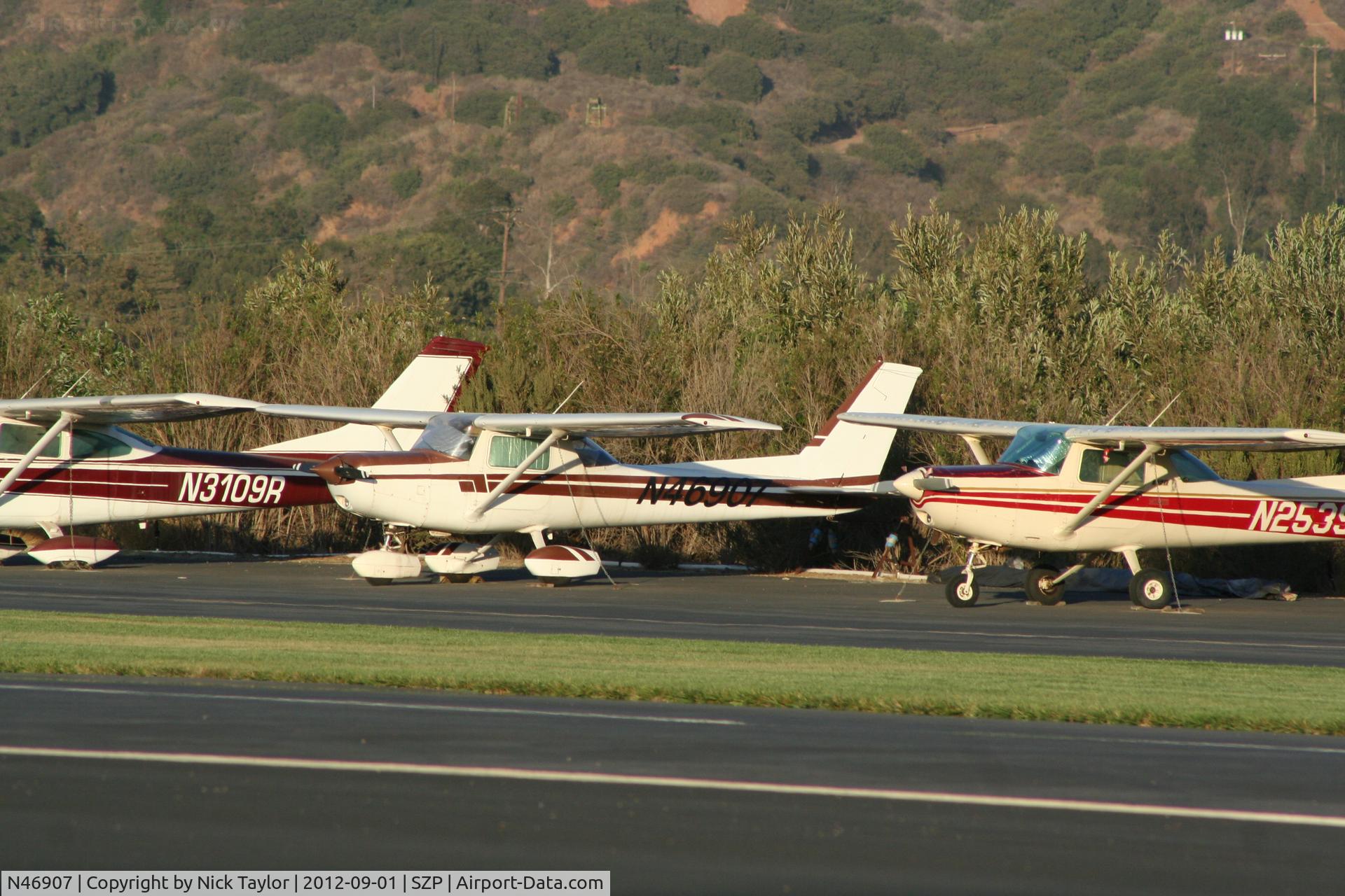N46907, 1979 Cessna 152 C/N 15283137, Parked along the riverbank