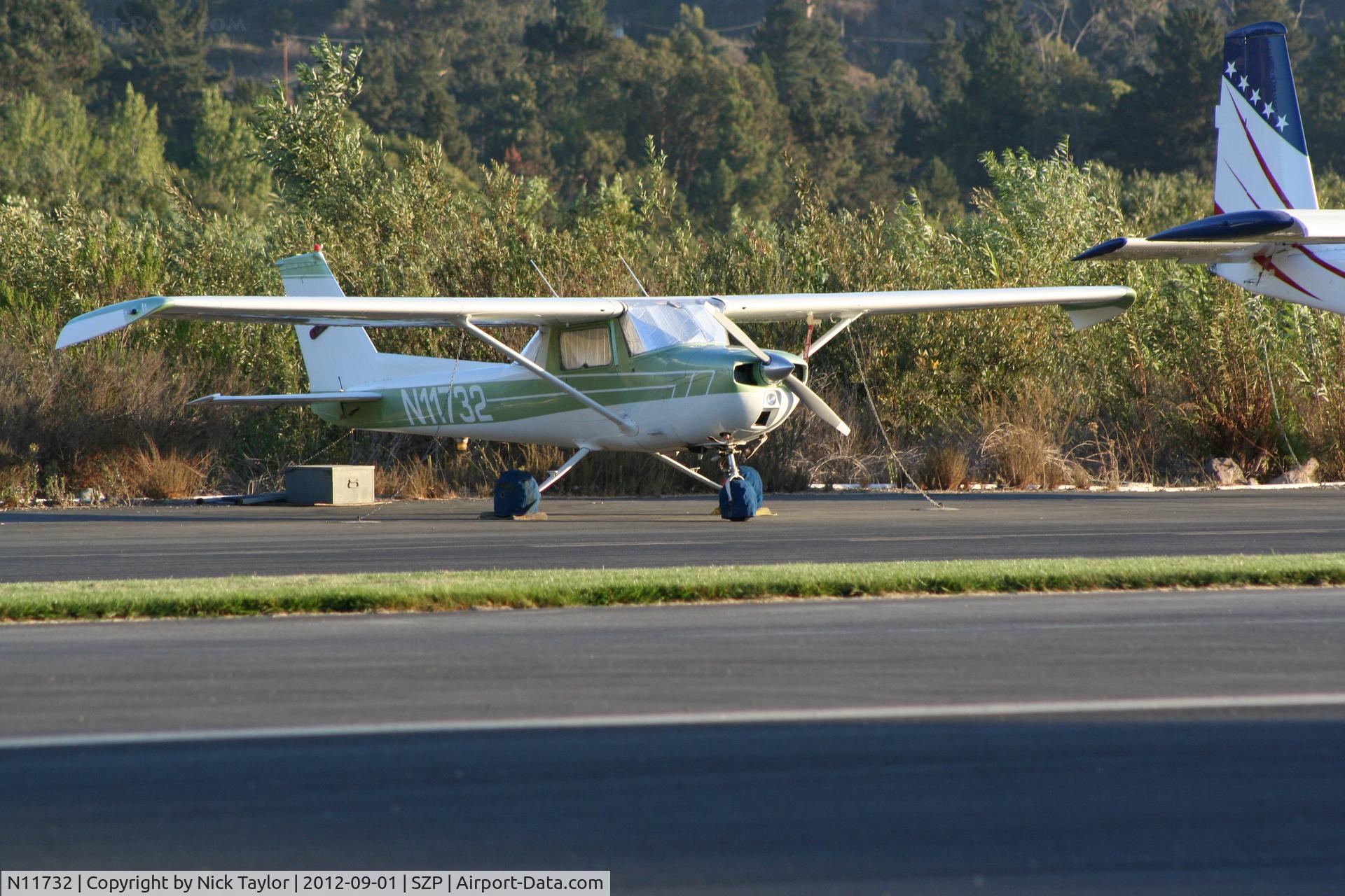N11732, 1974 Cessna 150L C/N 15075598, Parked along the riverbank