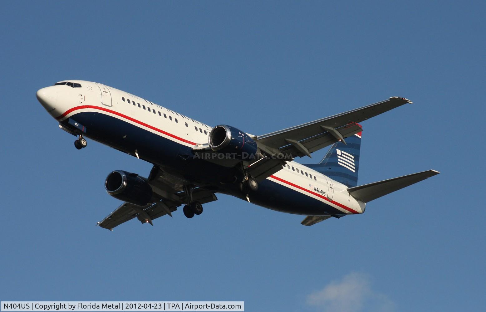 N404US, 1989 Boeing 737-401 C/N 23886, US Airways 737