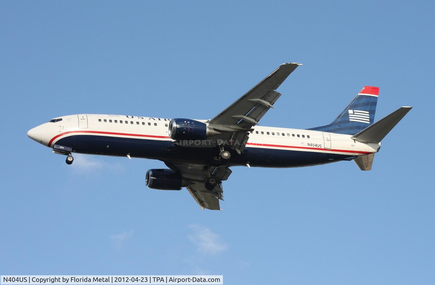 N404US, 1989 Boeing 737-401 C/N 23886, US Airways 737-400