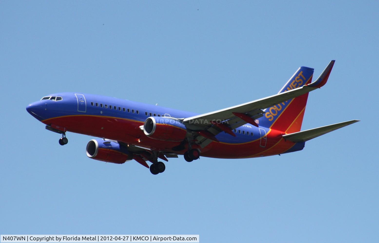 N407WN, 2001 Boeing 737-7H4 C/N 29817, Southwest 737