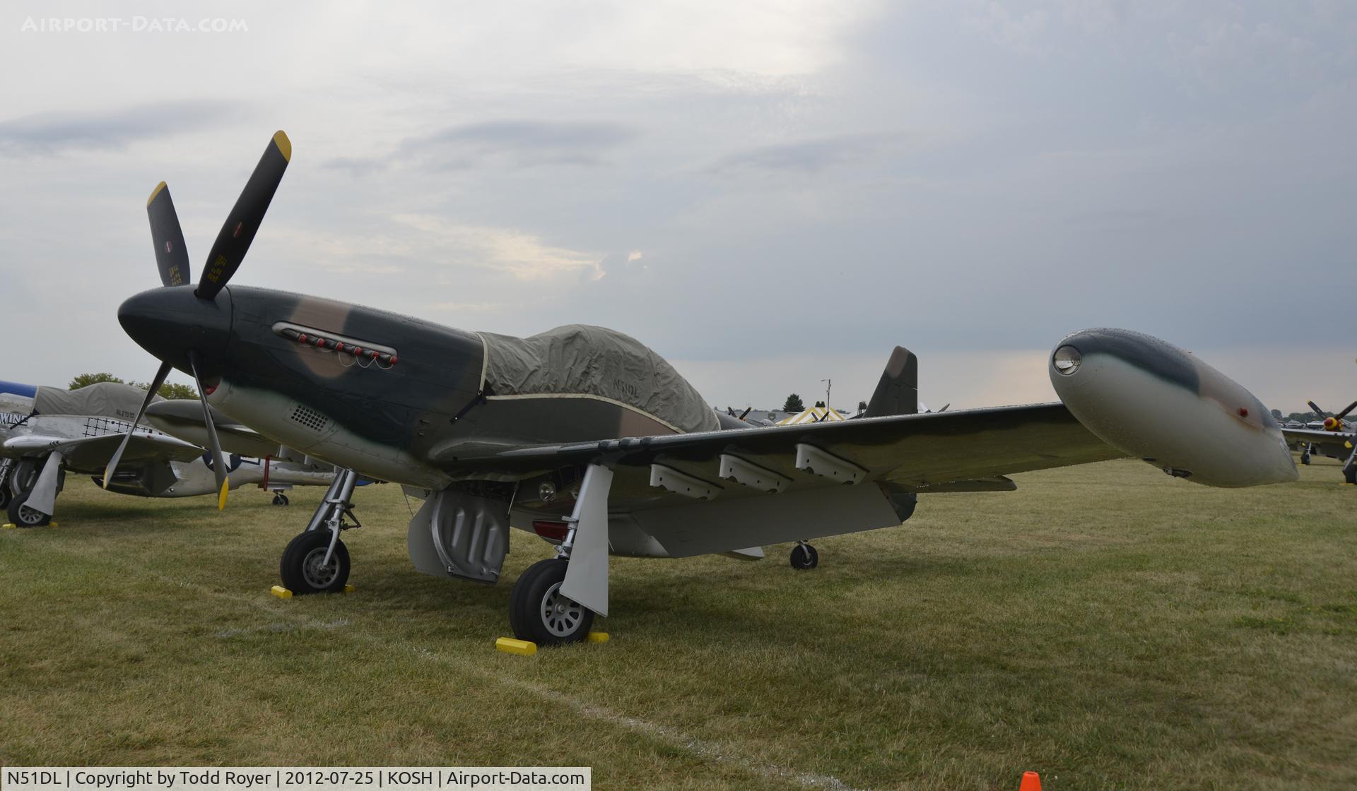 N51DL, 1944 North American P-51D Mustang C/N 26890, Airventure 2012
