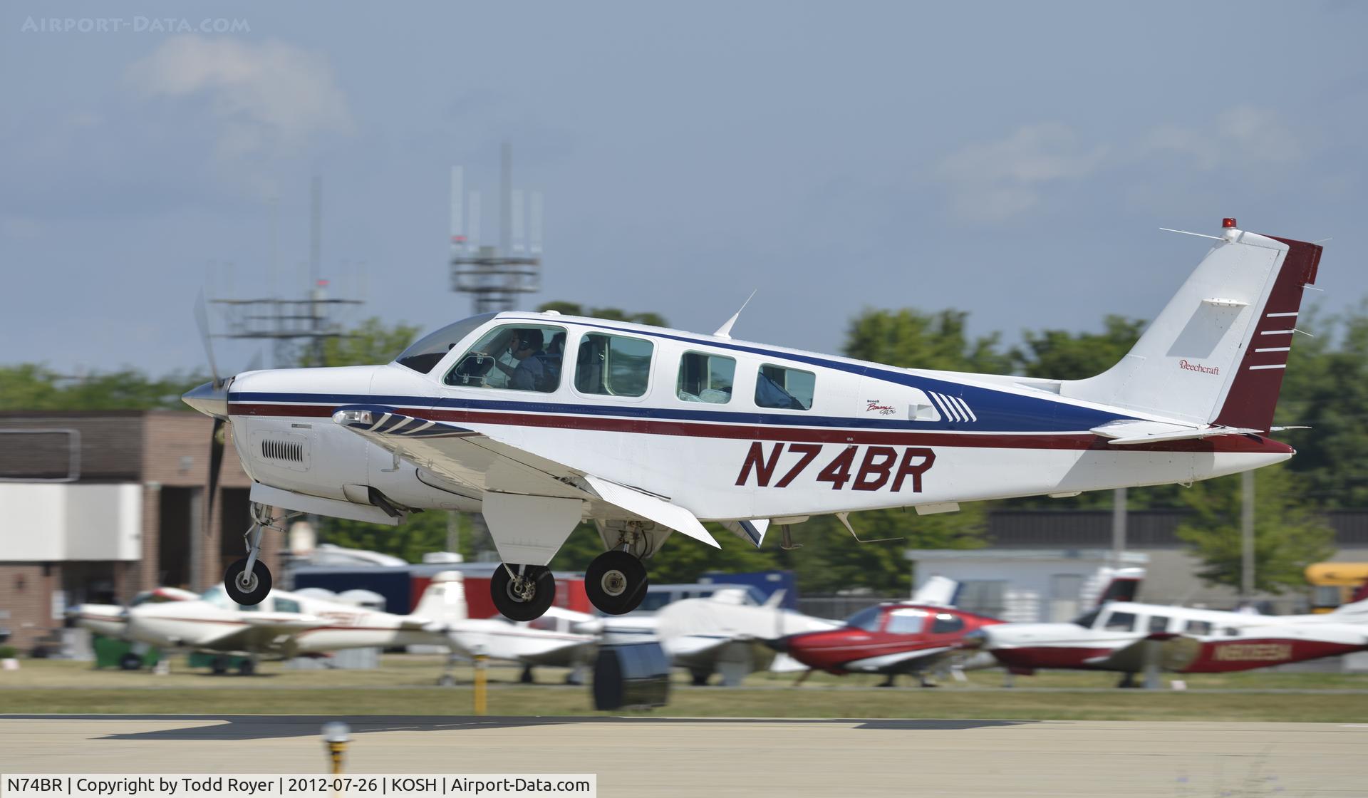 N74BR, 1997 Beech A36 Bonanza 36 C/N E-3106, Airventure 2012