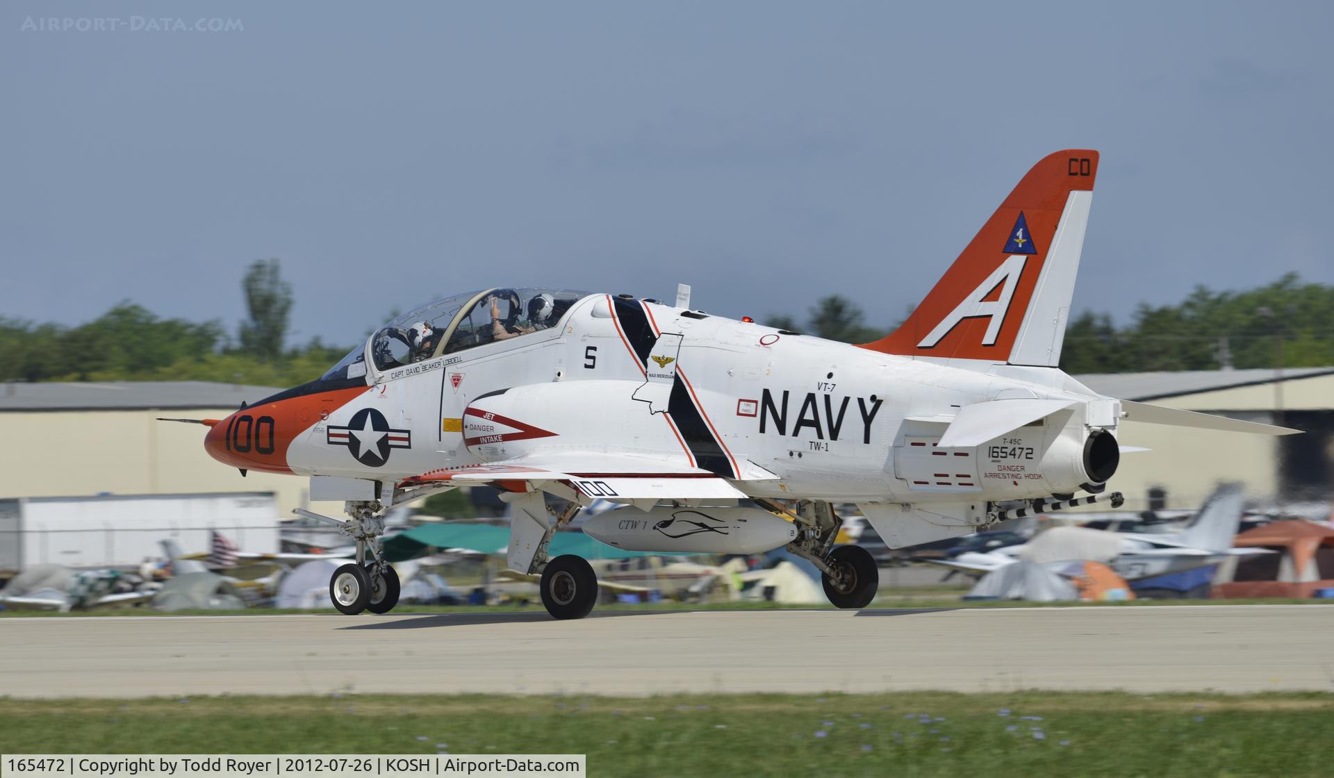 165472, Boeing T-45C Goshawk C/N C029, Departing Airventure 2012