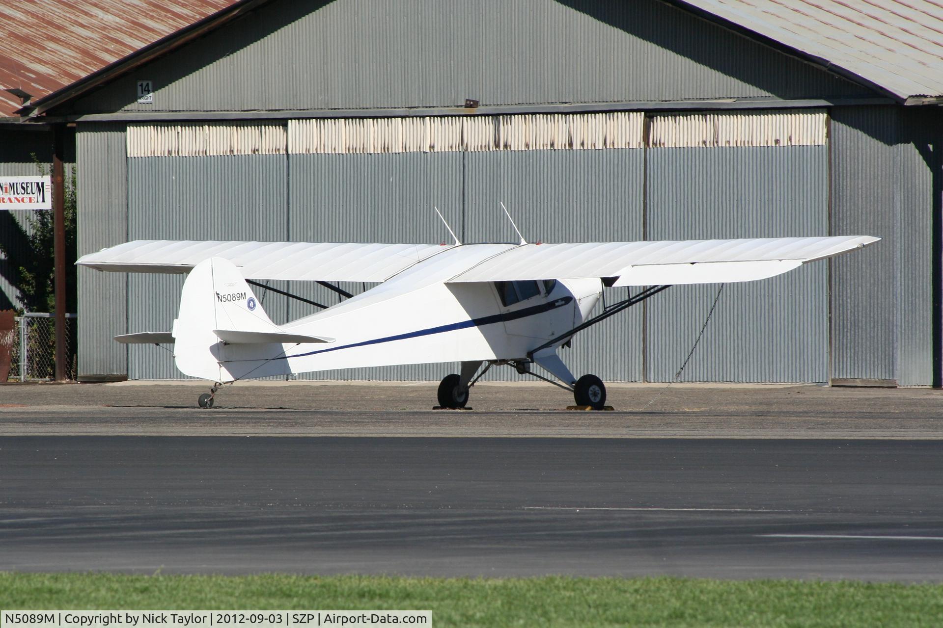 N5089M, 1946 Taylorcraft BC12-D C/N 10389, Parked