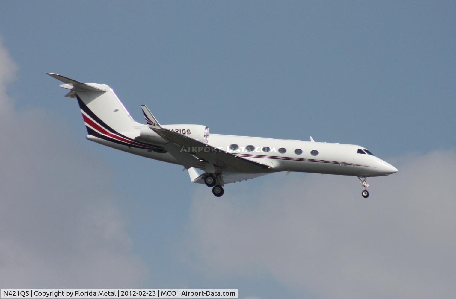 N421QS, 2008 Gulfstream Aerospace GIV-X (G450) C/N 4114, Net Jets G450
