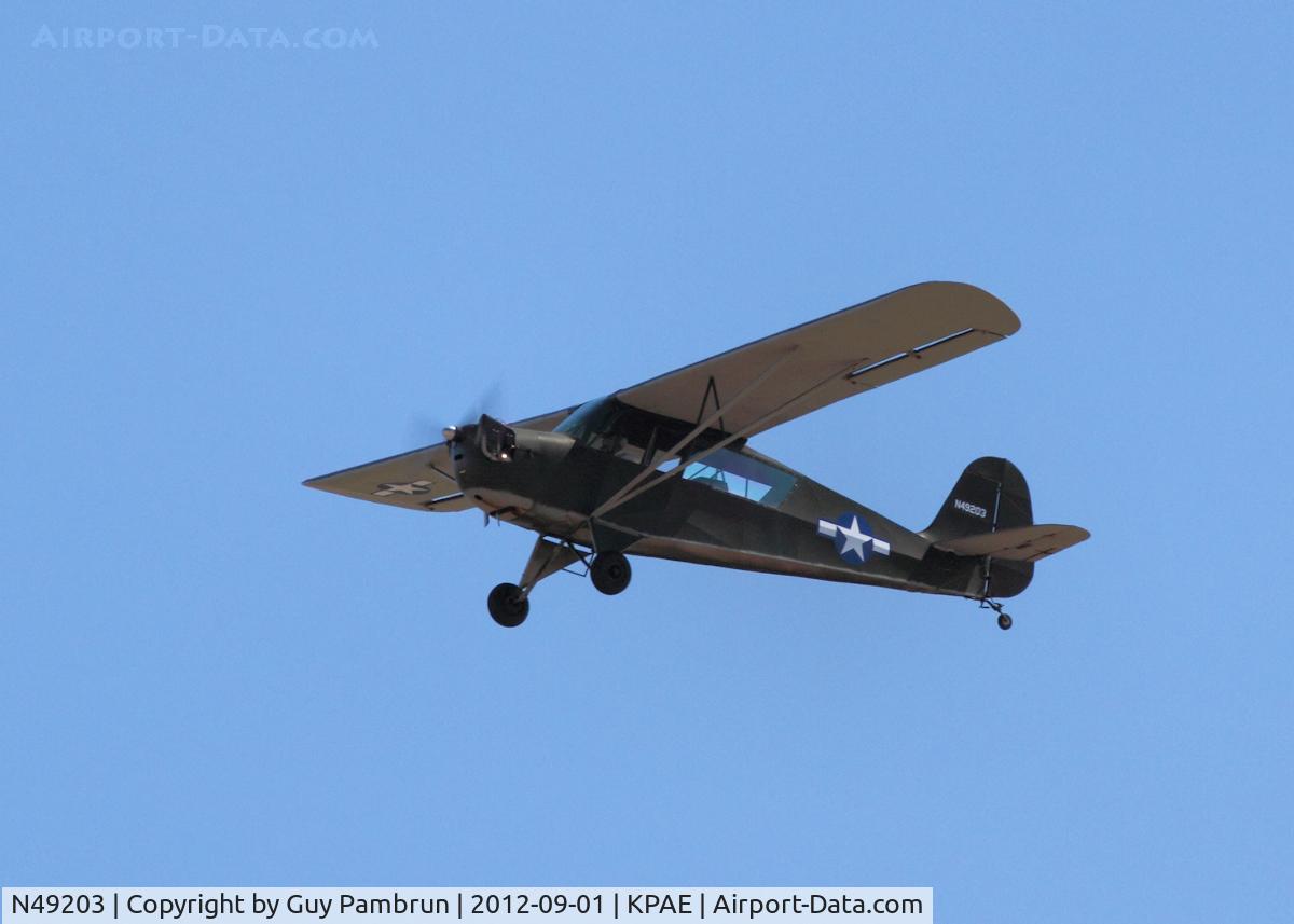 N49203, 1943 Aeronca L-3C C/N 058B-7662, Historic Flight Foundation 2012