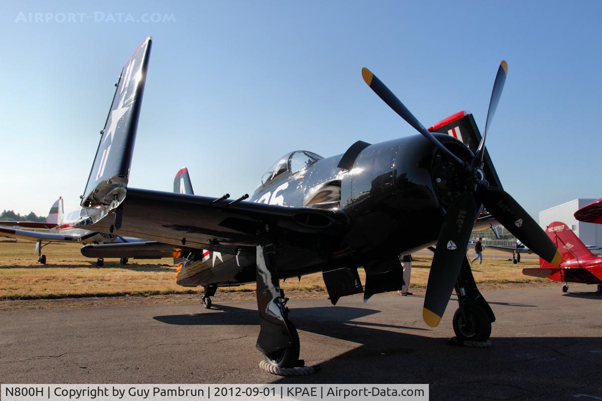 N800H, 1949 Grumman F8F-2 (G58) Bearcat C/N D.1126, Historic Flight Foundation 2012