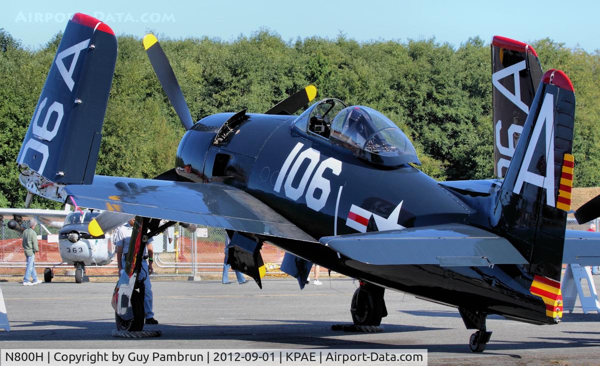N800H, 1949 Grumman F8F-2 (G58) Bearcat C/N D.1126, Historic Flight Foundation 2012