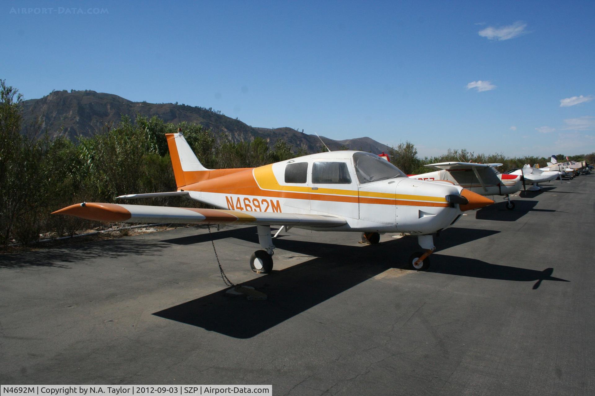 N4692M, 1978 Beech B19 Sport 150 C/N MB-893, Parked along the river