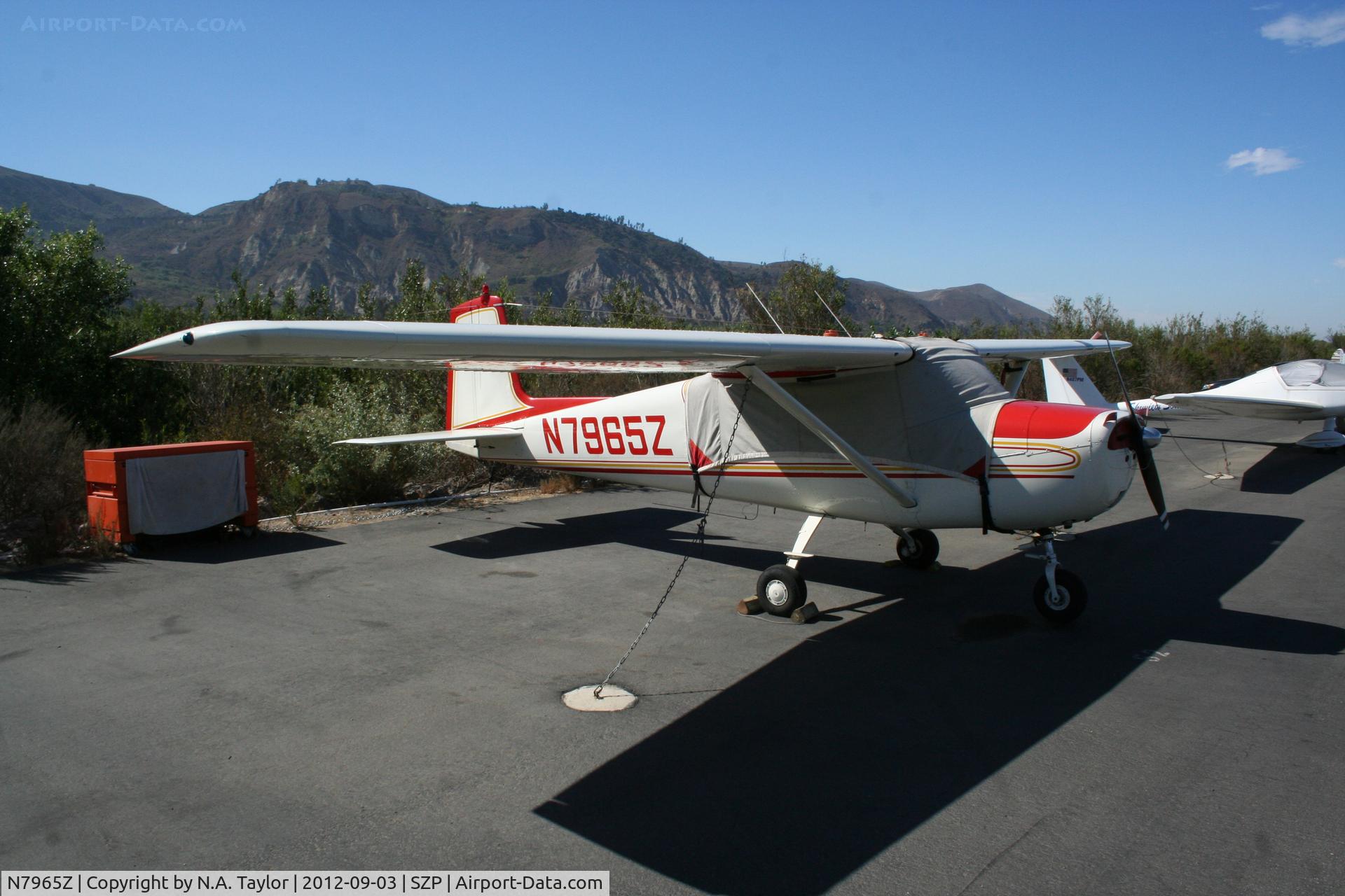 N7965Z, 1963 Cessna 150C C/N 15060065, Parked along the river