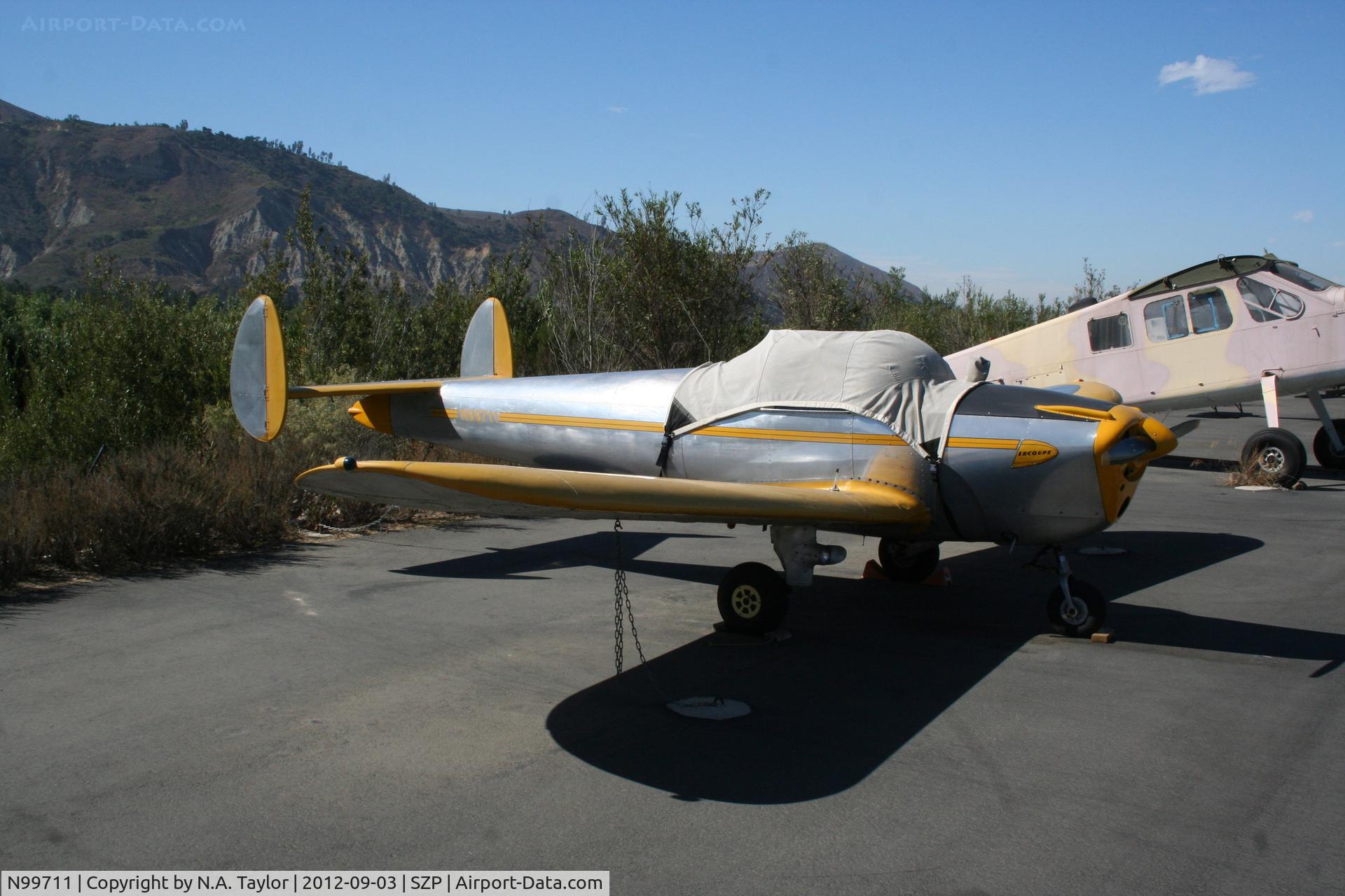 N99711, 1946 Erco 415D Ercoupe C/N 2334, Parked along the river