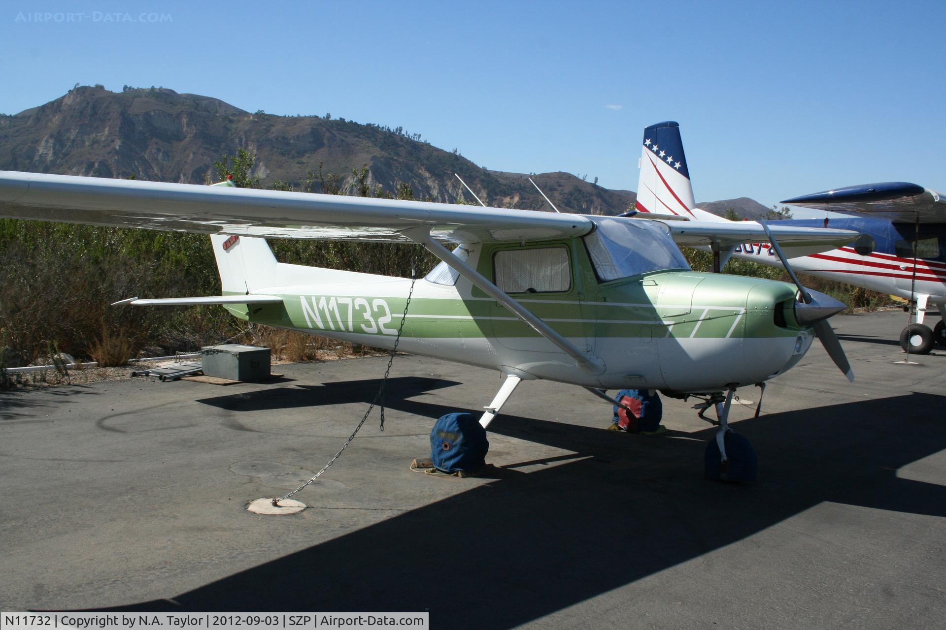 N11732, 1974 Cessna 150L C/N 15075598, Parked along the river