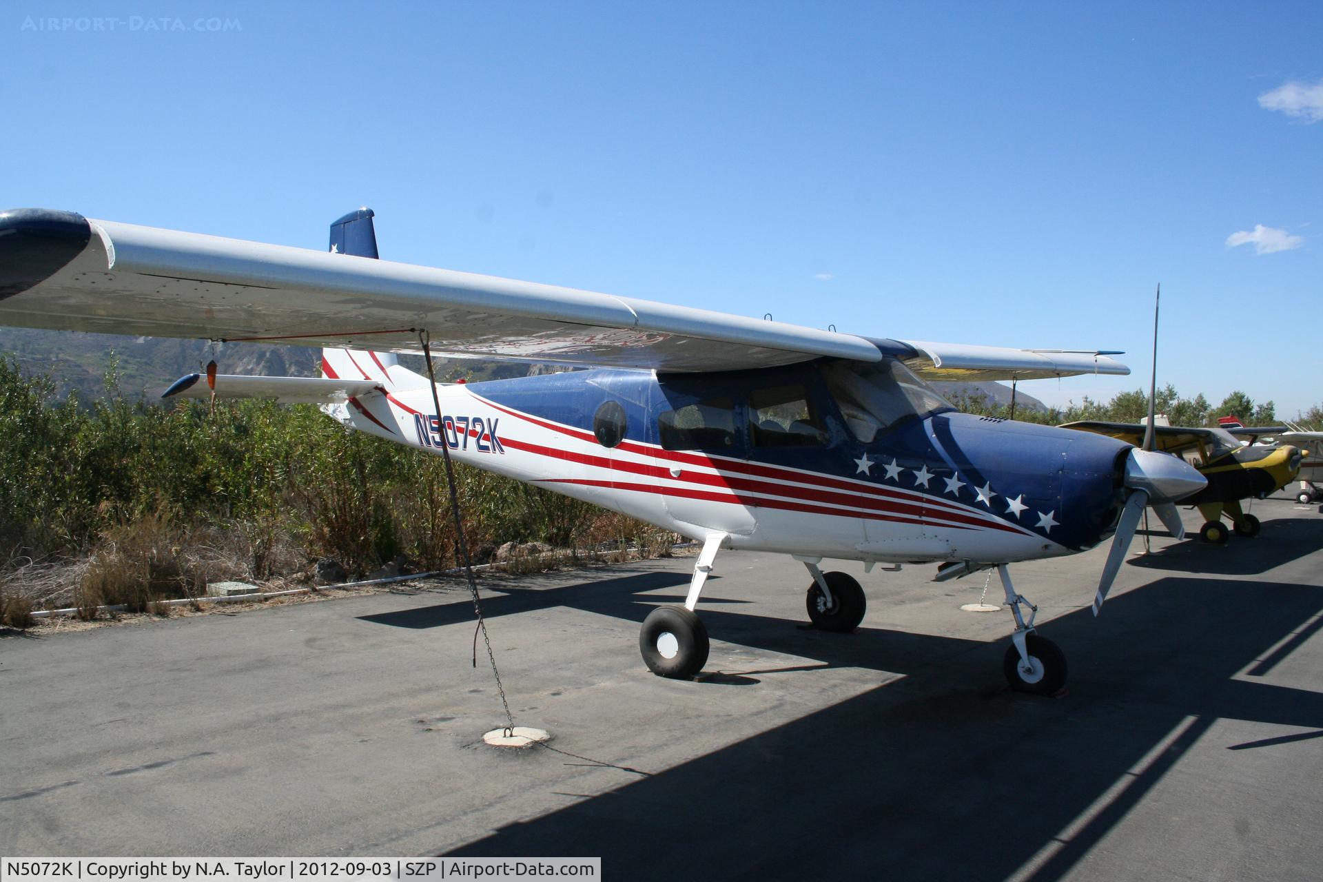 N5072K, 1967 Helio H-295-1200 Super Courier C/N 1251, Parked along the river