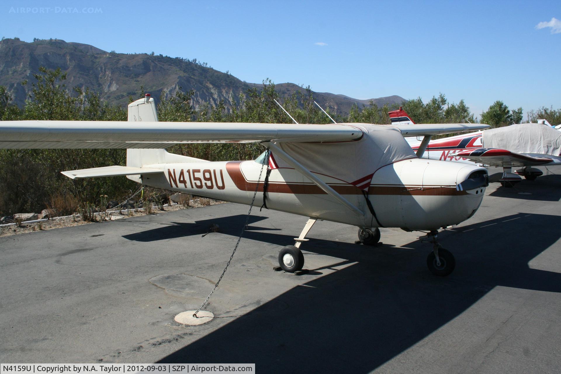 N4159U, 1963 Cessna 150D C/N 15060159, Parked along the river
