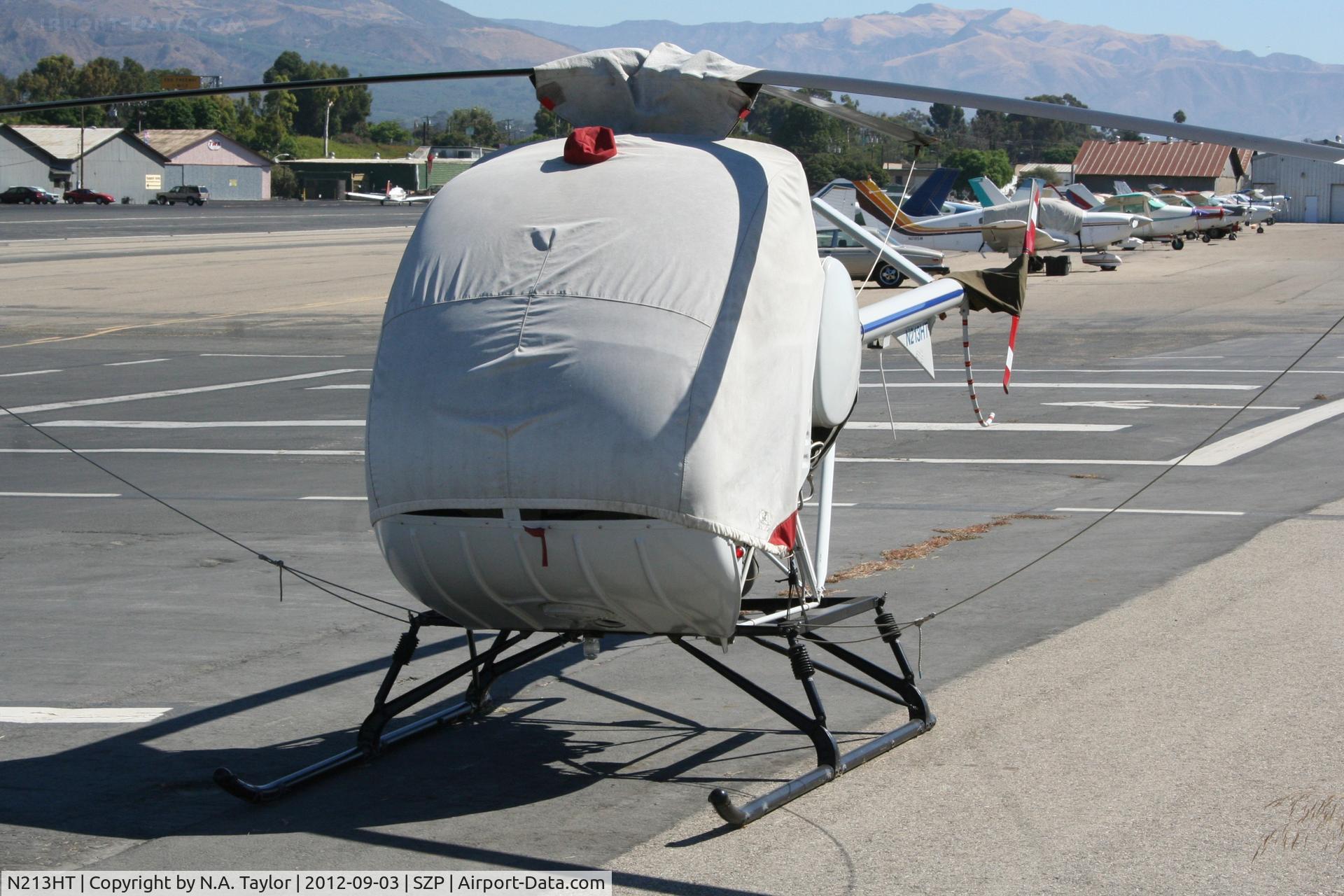 N213HT, 1968 Hughes TH-55 C/N 67-16822(780929), Parked along the river