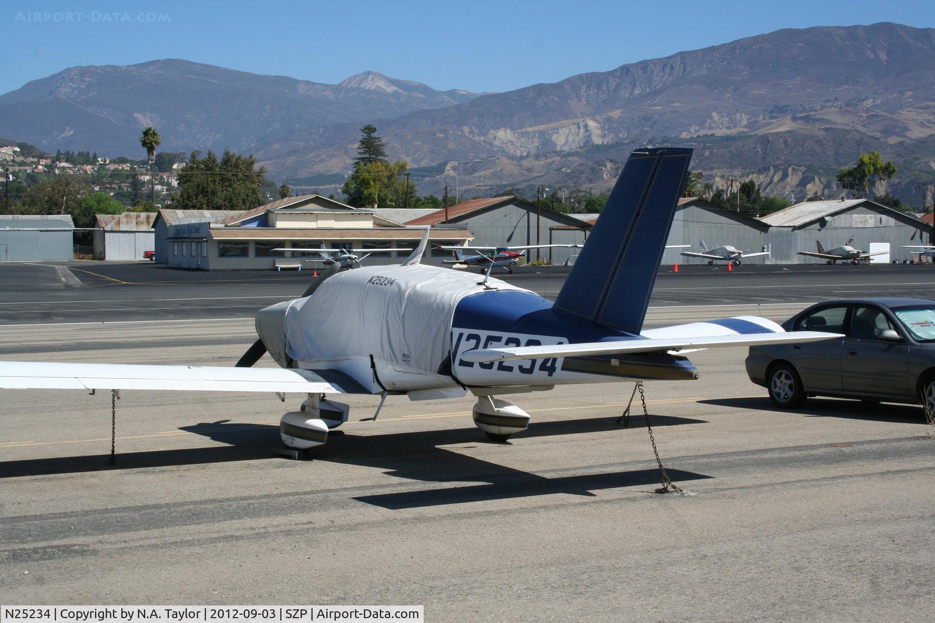 N25234, Socata TB-10 Tobago C/N 978, Sitting at Santa Paula