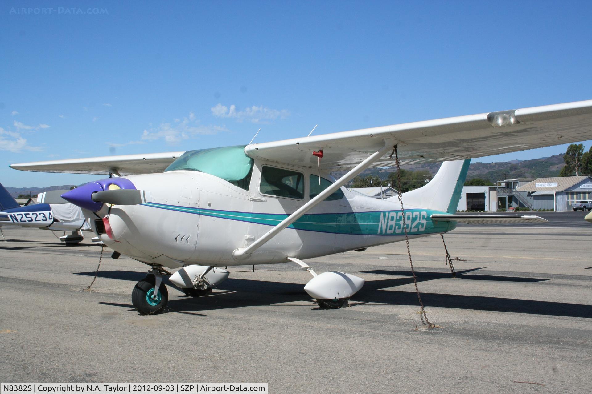 N8382S, 1965 Cessna 182H Skylane C/N 18256482, Sitting at Santa Paula