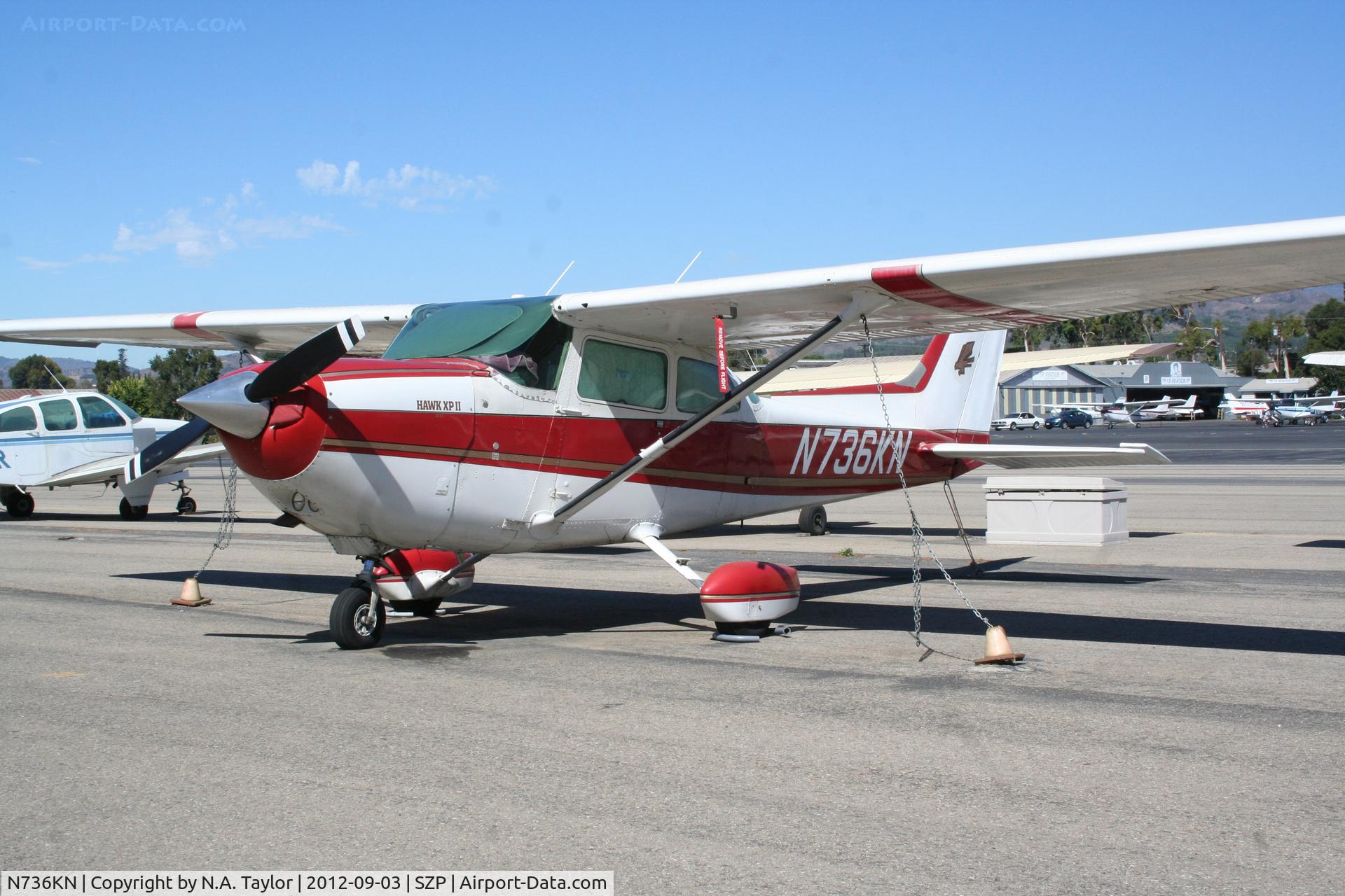 N736KN, 1977 Cessna R172K Hawk XP C/N R1722589, Sitting at Santa Paula