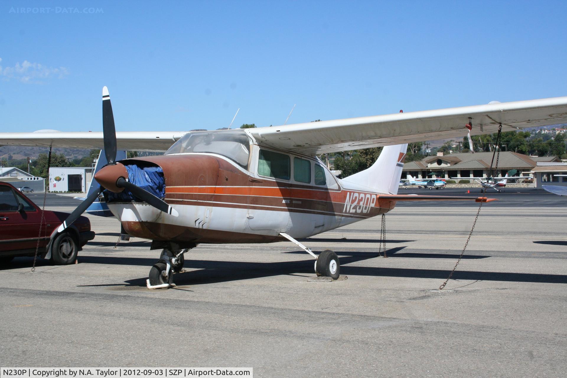 N230P, 1967 Cessna T210G Turbo Centurion C/N T210-0279, Sitting at Santa Paula