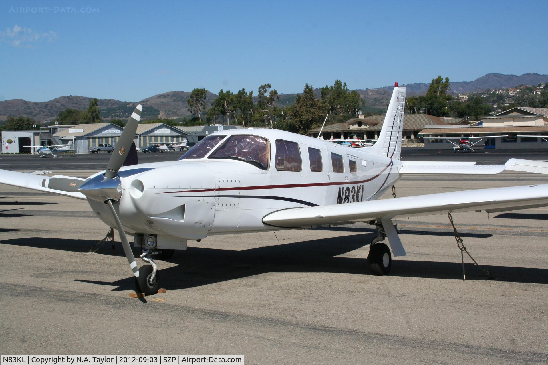 N83KL, 1999 Piper PA-32R-301 Saratoga SP C/N 3246129, Sitting at Santa Paula