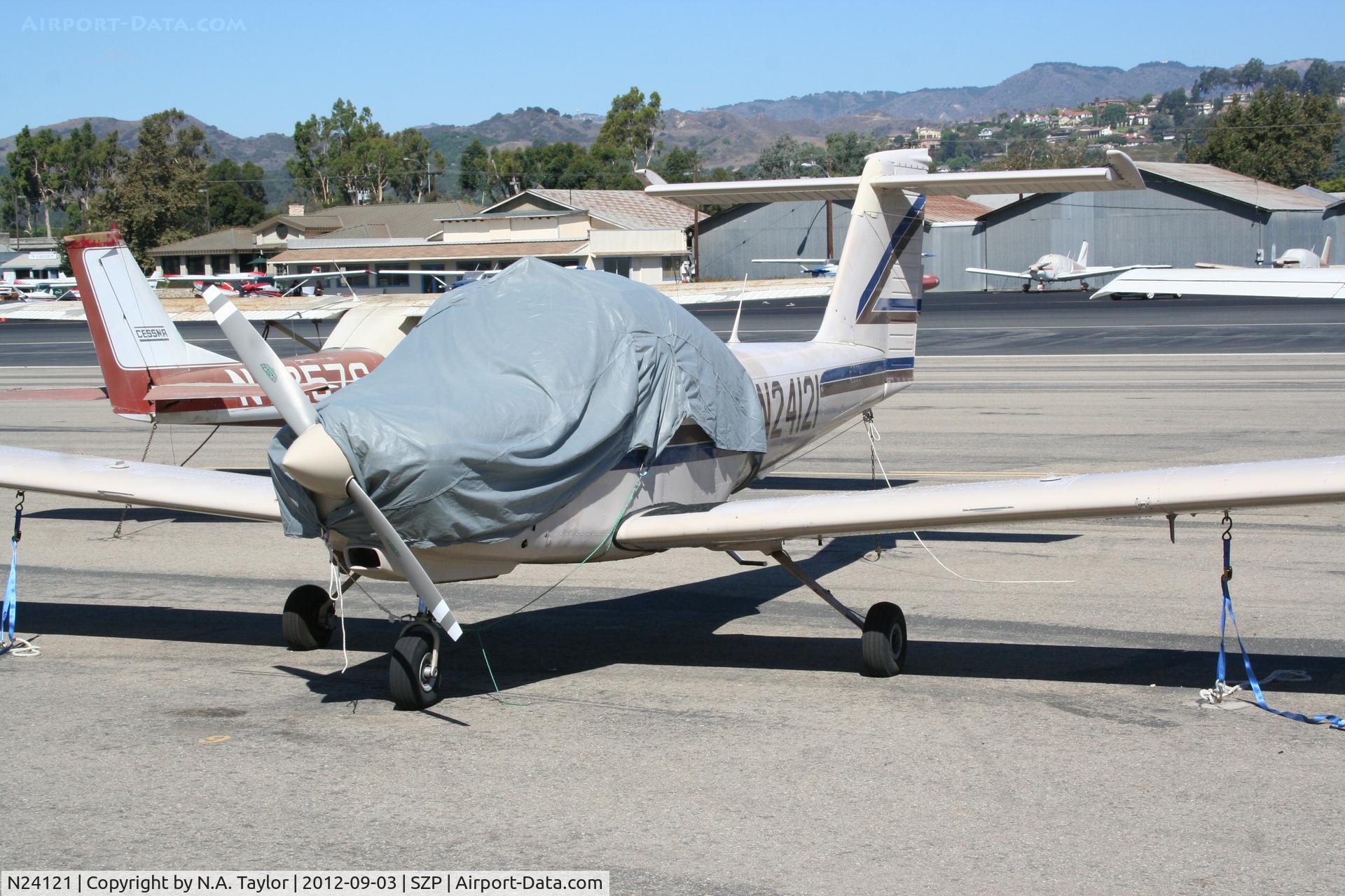 N24121, 1979 Piper PA-38-112 Tomahawk C/N 38-79A1087, Sitting at Santa Paula
