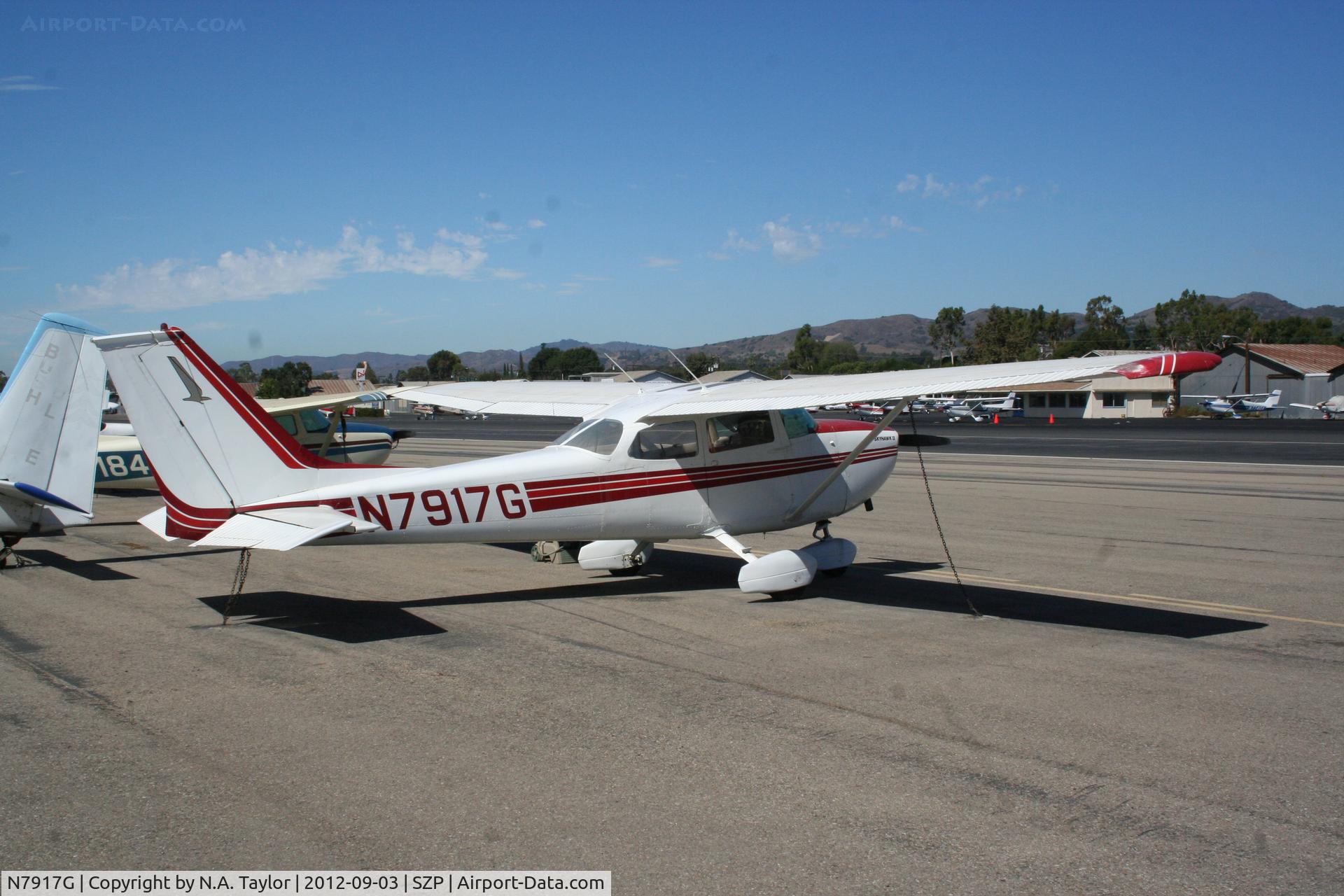 N7917G, 1970 Cessna 172L C/N 17259617, Sitting at Santa Paula