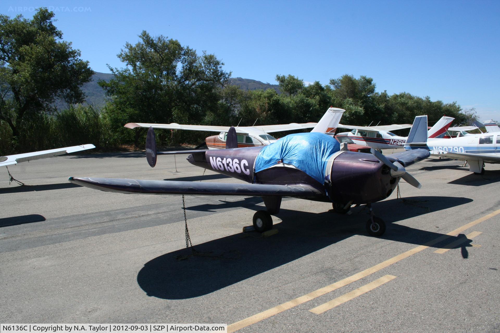 N6136C, 1956 Forney F-1 C/N 5607, Sitting at Santa Paula